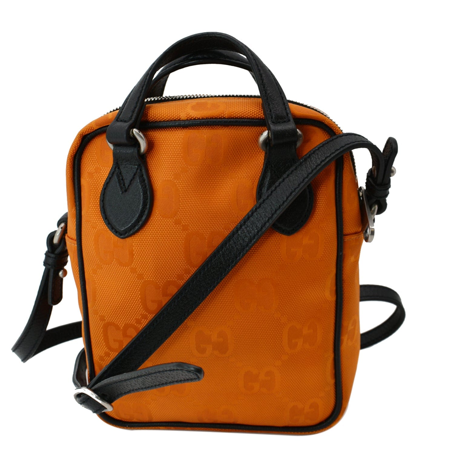 Gucci Off The Grid Shoulder Bag Orange Nylon Monogram