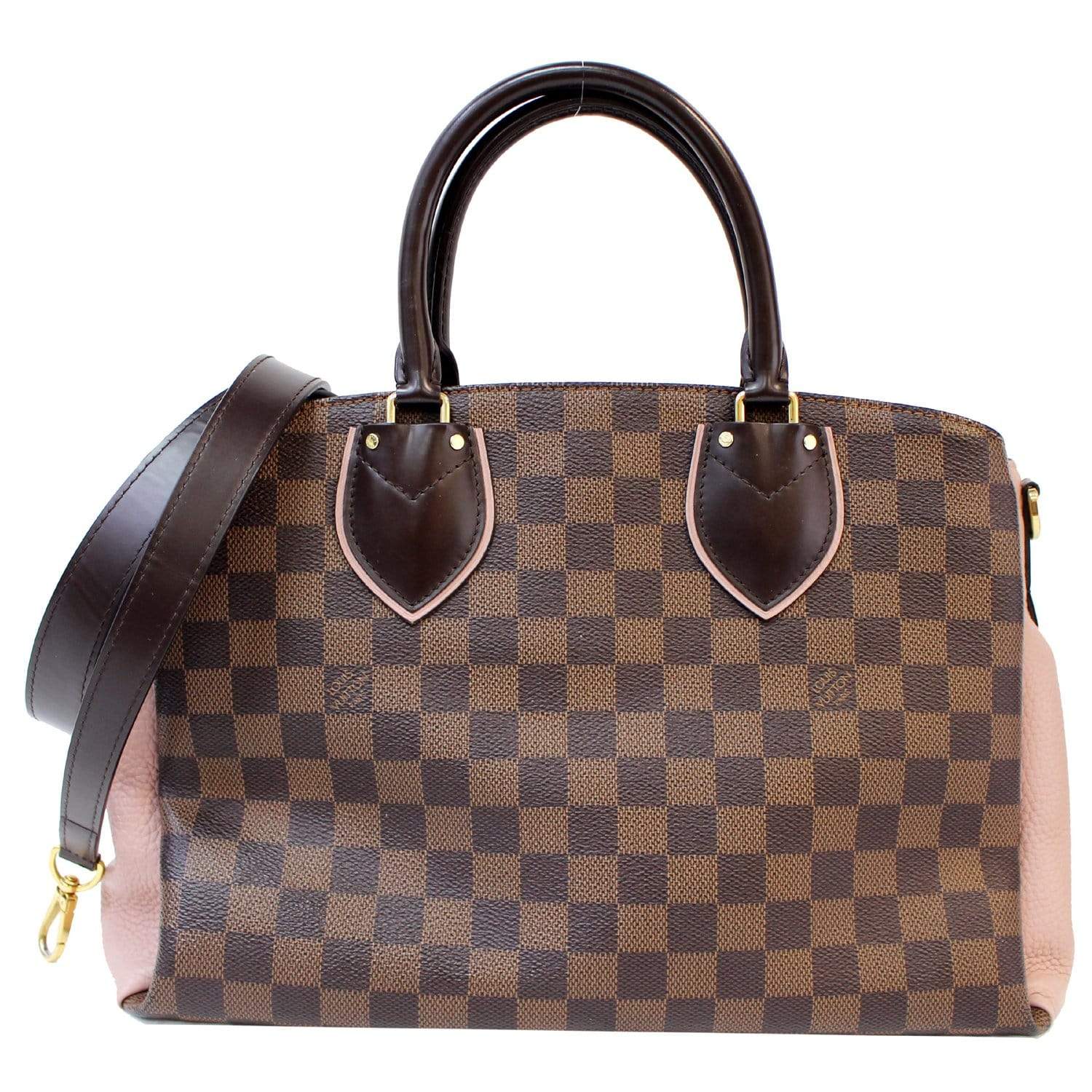 Louis Normandy Damier Ebene Shoulder Bag Brown