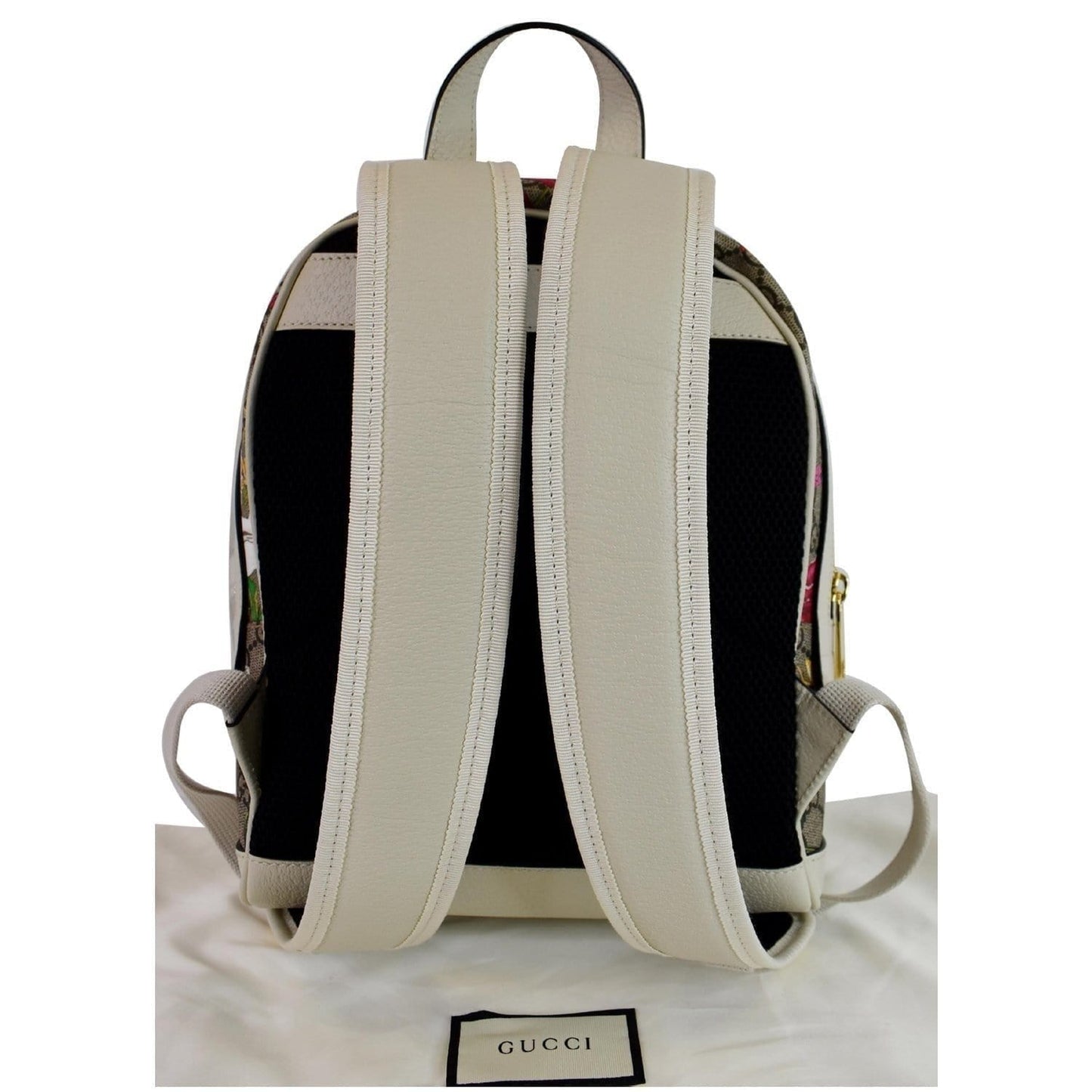 Gucci Ophidia Flora Supreme Backpack Bag Canvas Beige