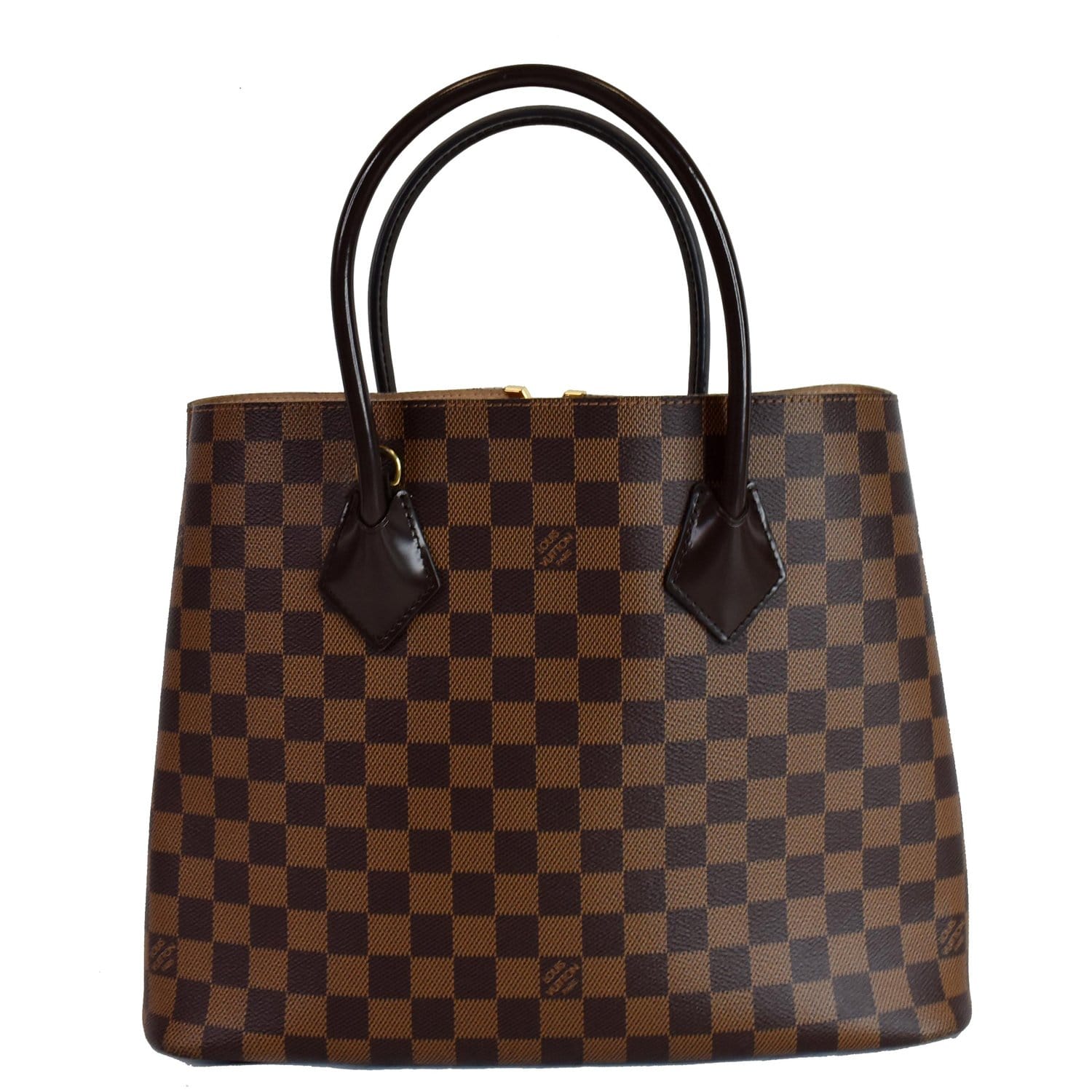 Louis Kensington Damier Ebene Shoulder Bag Brown