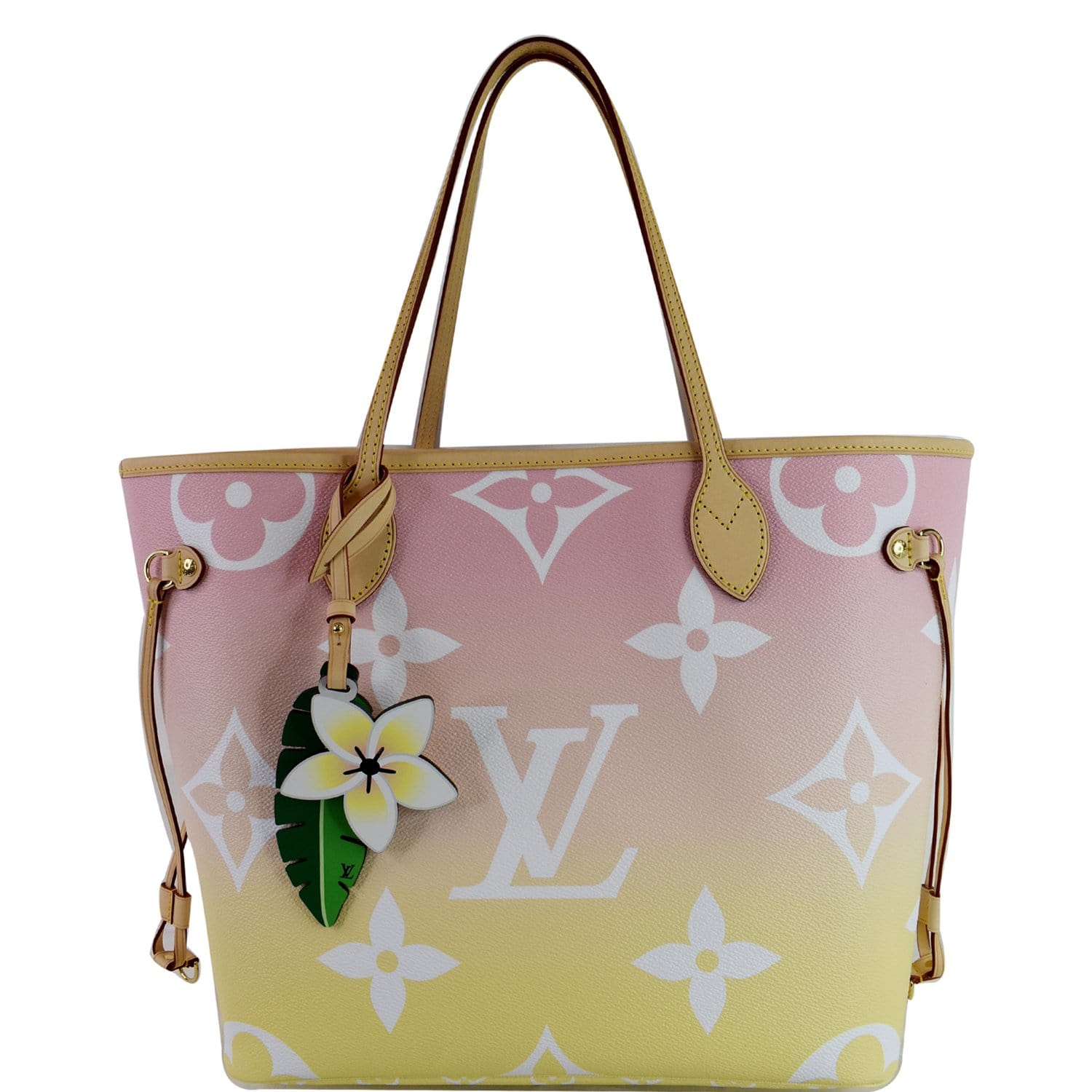 Louis Neverfull Mm Pool Giant Tote Shoulder Monogram Pink Shoulder Bag