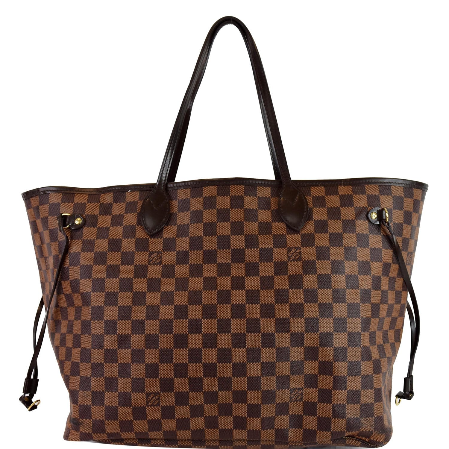 Louis Neverfull Gm Damier Ebene Tote Bag Brown Bag Brown
