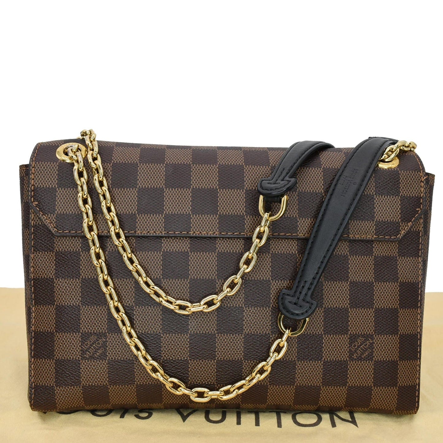 Louis Vavin Pm Damier Ebene Shoulder Bag Brown