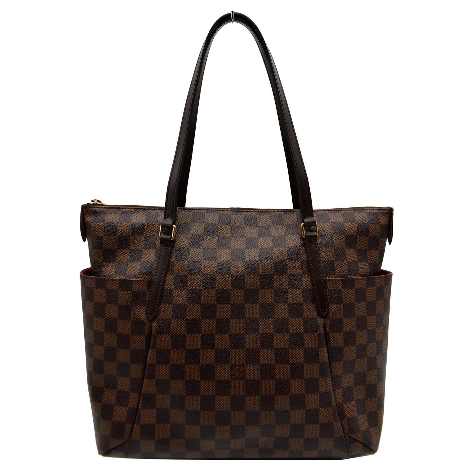 Louis Totally Mm Damier Ebene Shoulder Bag Brown