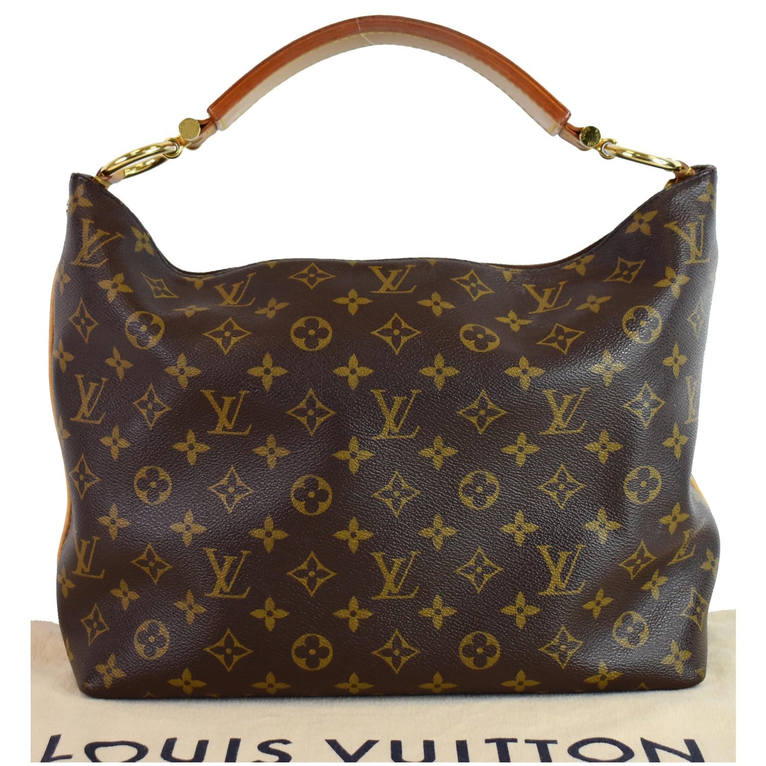 Louis Sully Pm Shoulder Bag Canvas Monogram Brown 3