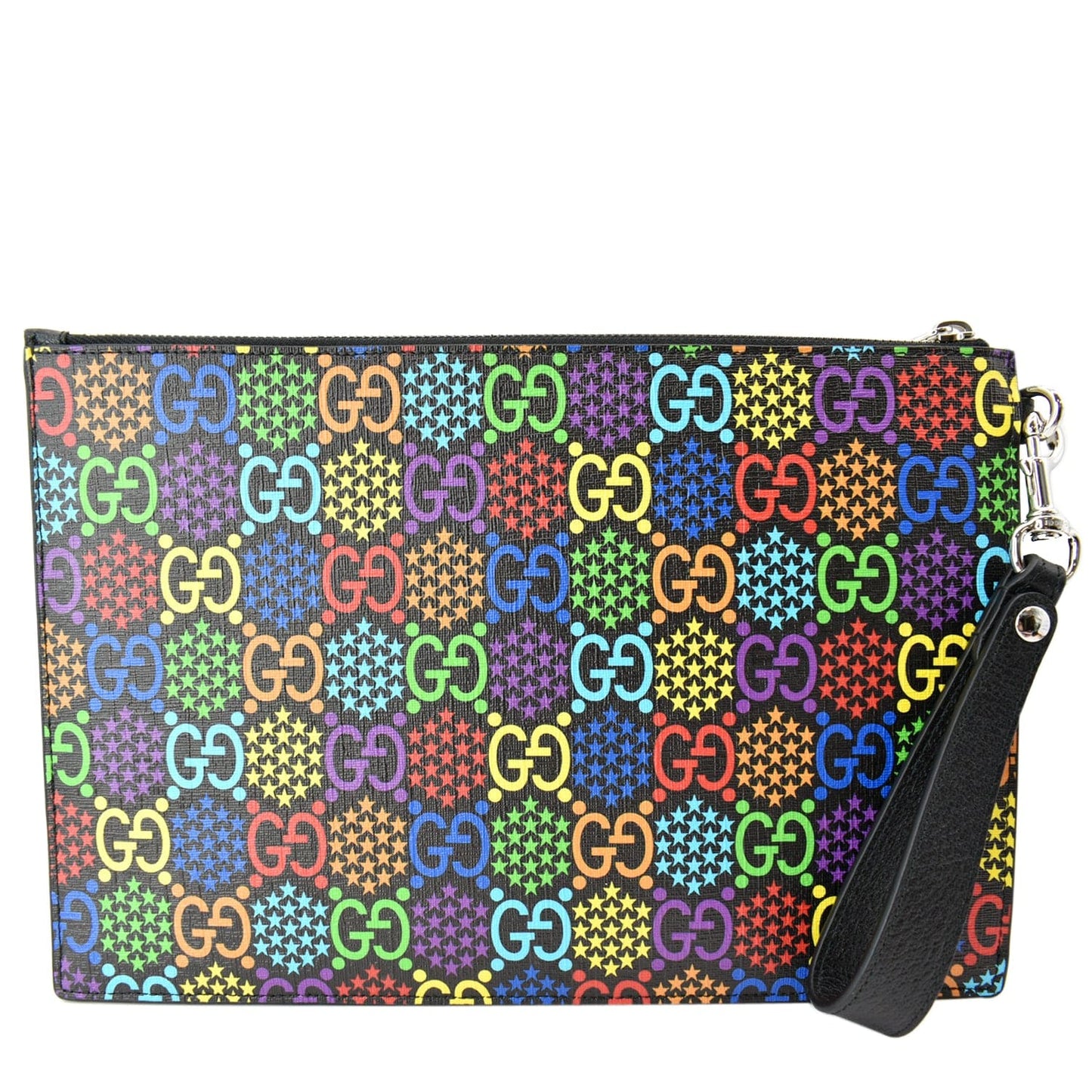 Gucci Psychedelic Supreme Clutch Multicolor Off Canvas Clutch Bag