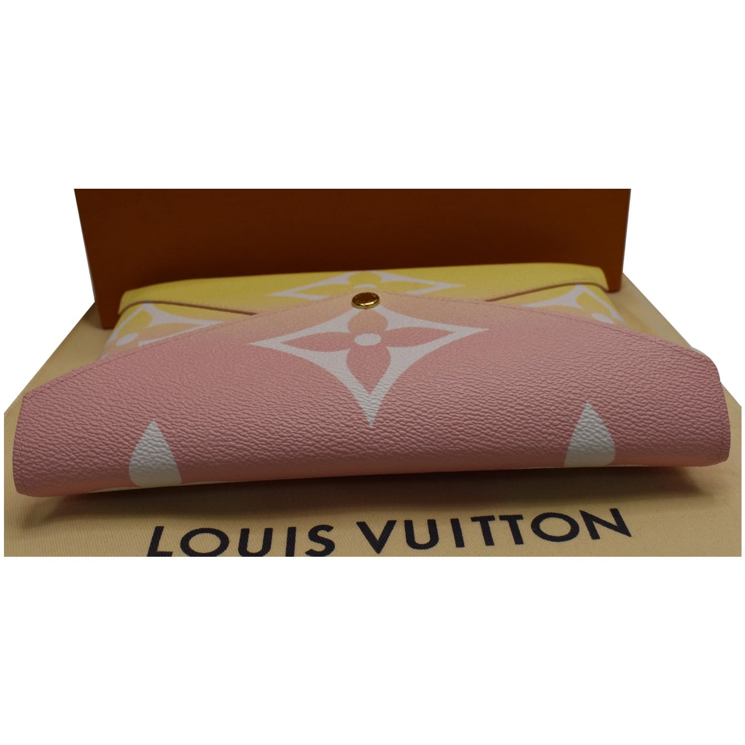 Louis By The Pool Kirigami Giant Clutch Monogram Pink Clutch Bag