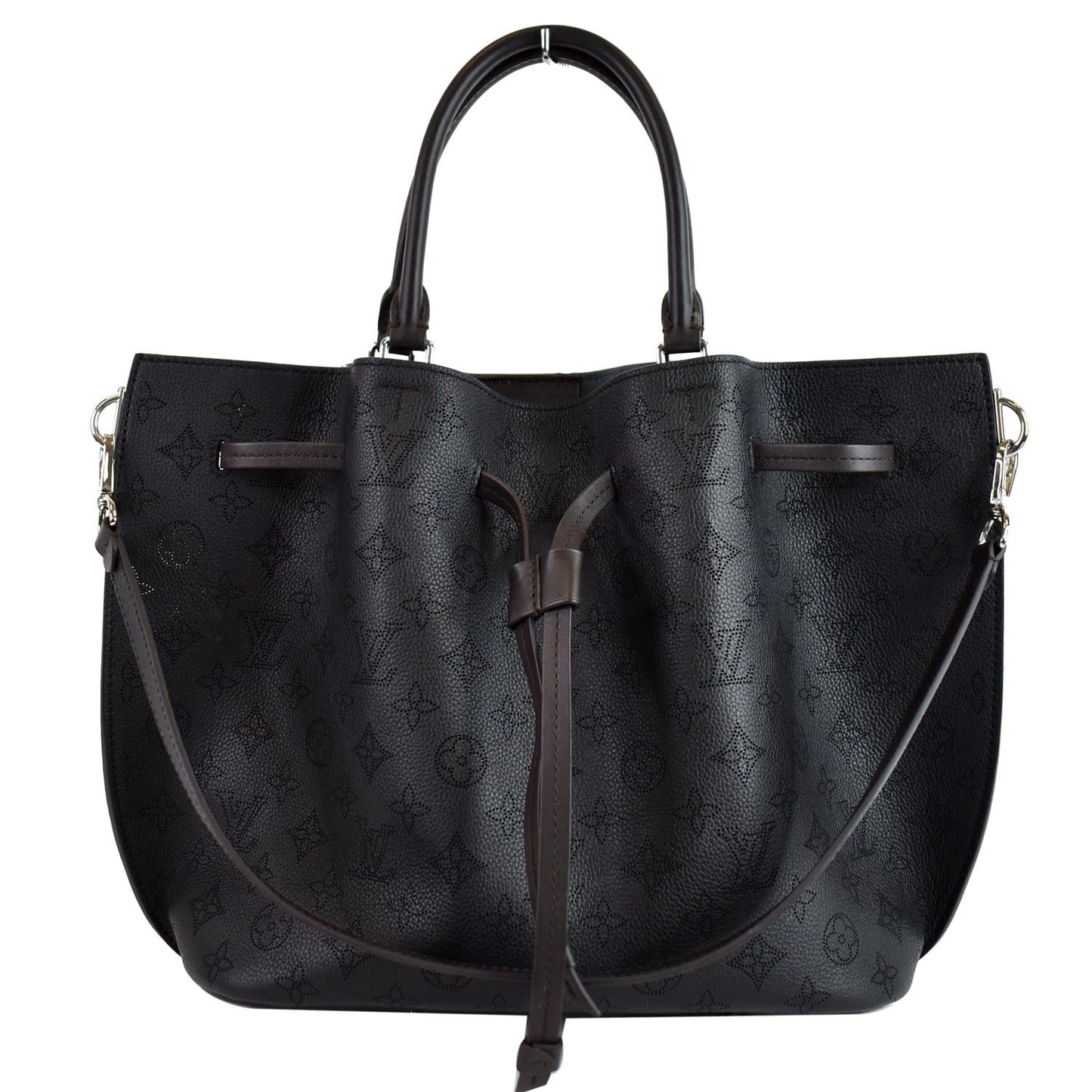 Louis Girolata Mahina Shoulder Bag Leather Monogram Bag Black