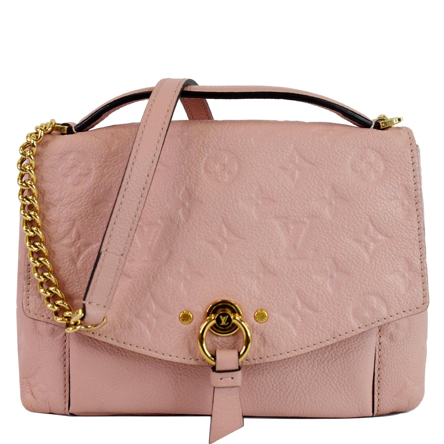 Louis Blanche Bb Empreinte Shoulder Bag Rose Leather