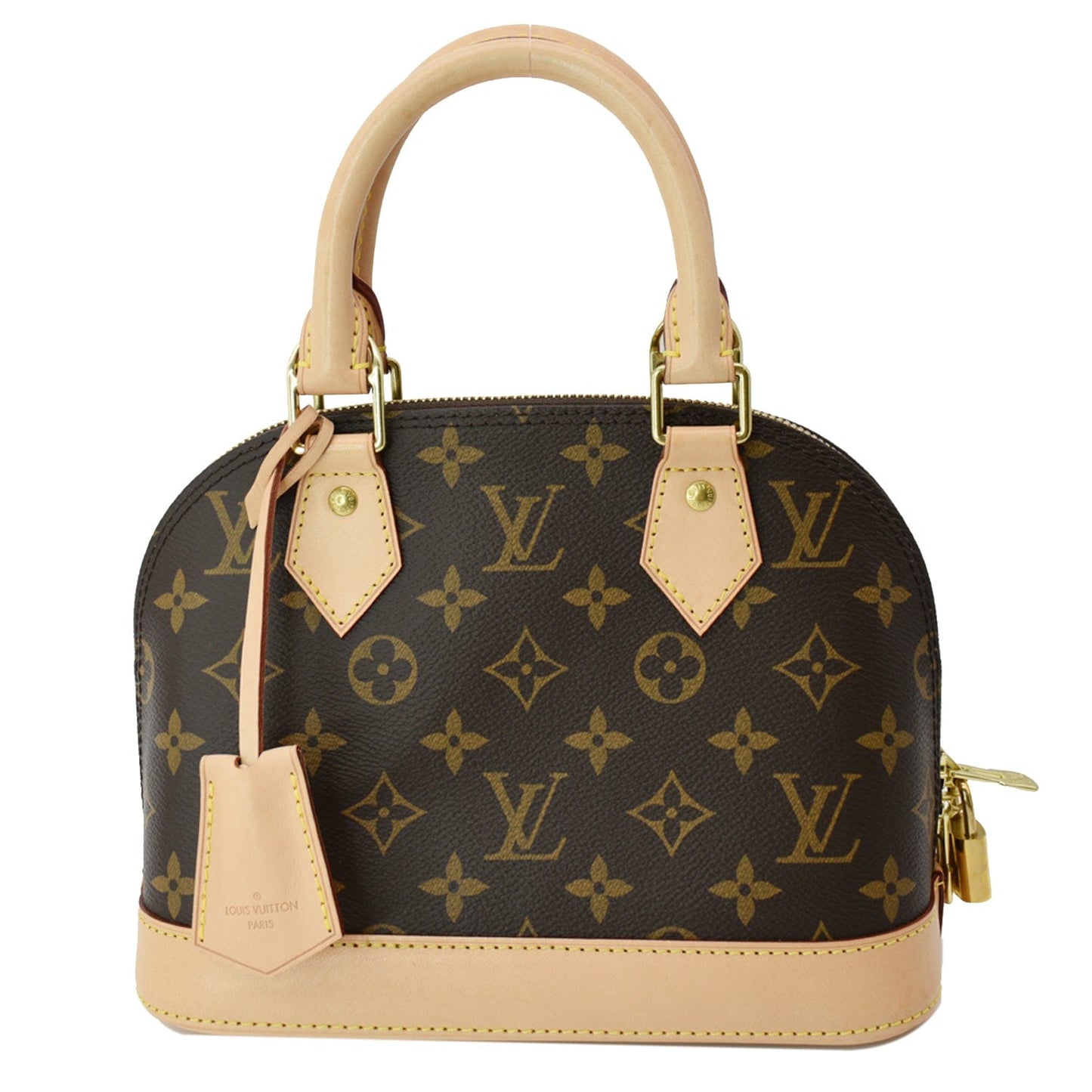 Louis Alma Bb Satchel Crossbody Bag Canvas Monogram