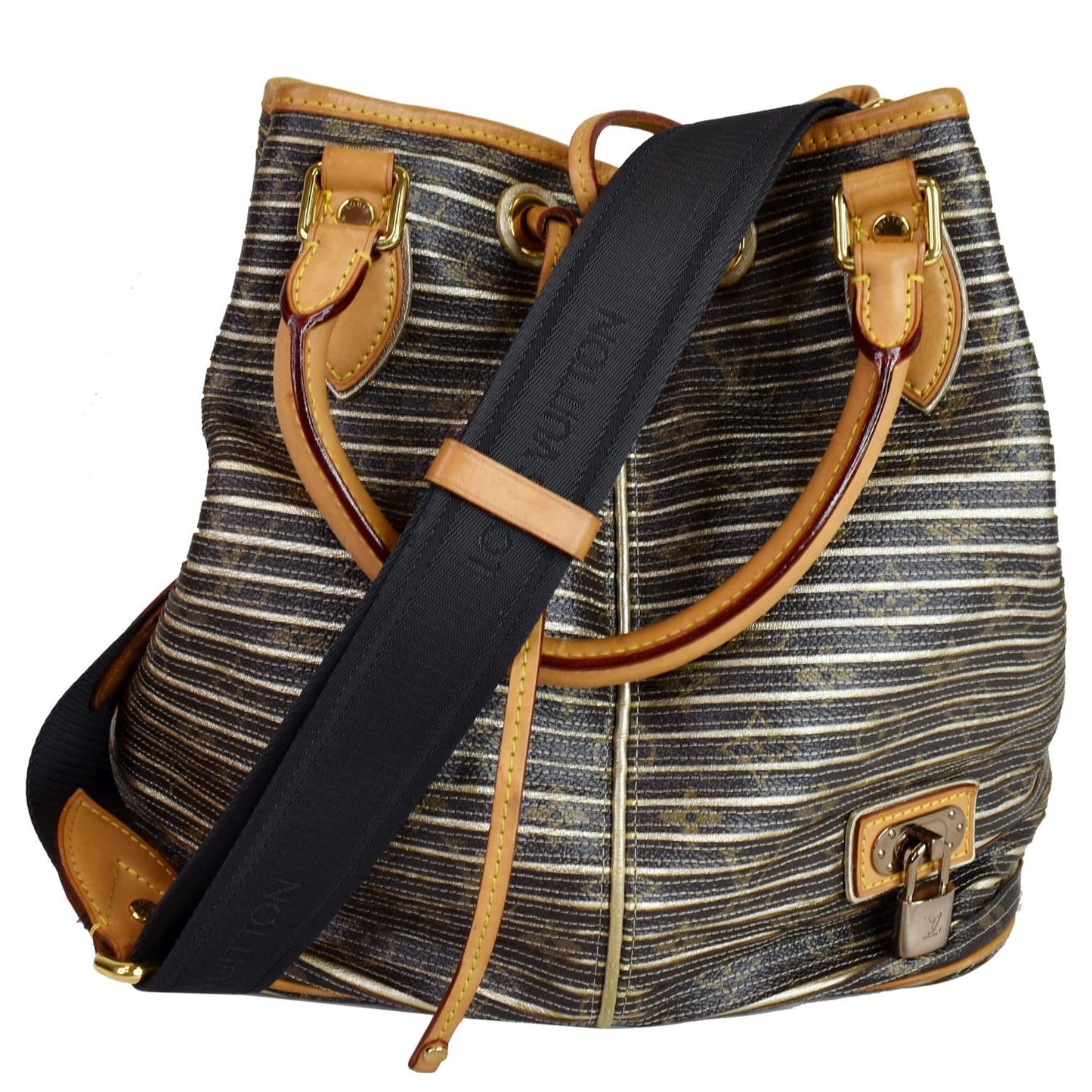 Louis Eden Neo Coated Shoulder Bag Canvas Gold