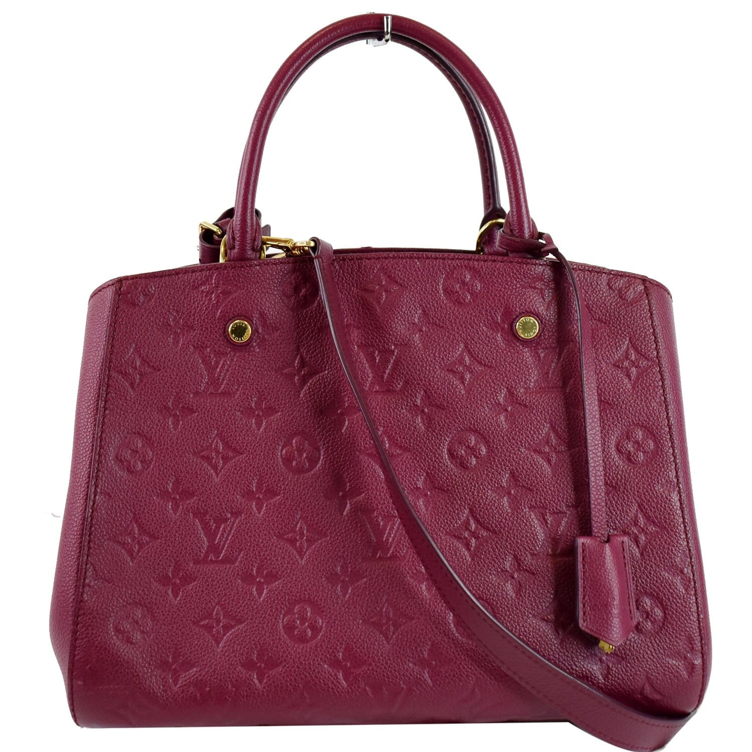 Louis Montaigne Mm Empreinte Shoulder Bag Raisin Monogram