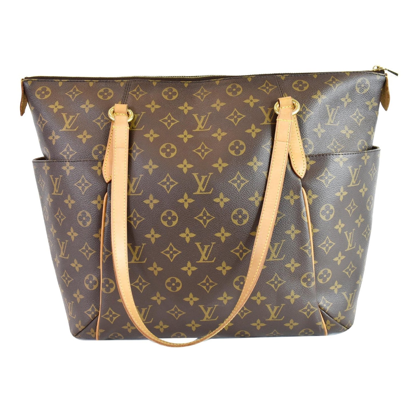 Louis Totally Gm Tote Shoulder Bag Canvas Monogram Bag Brown
