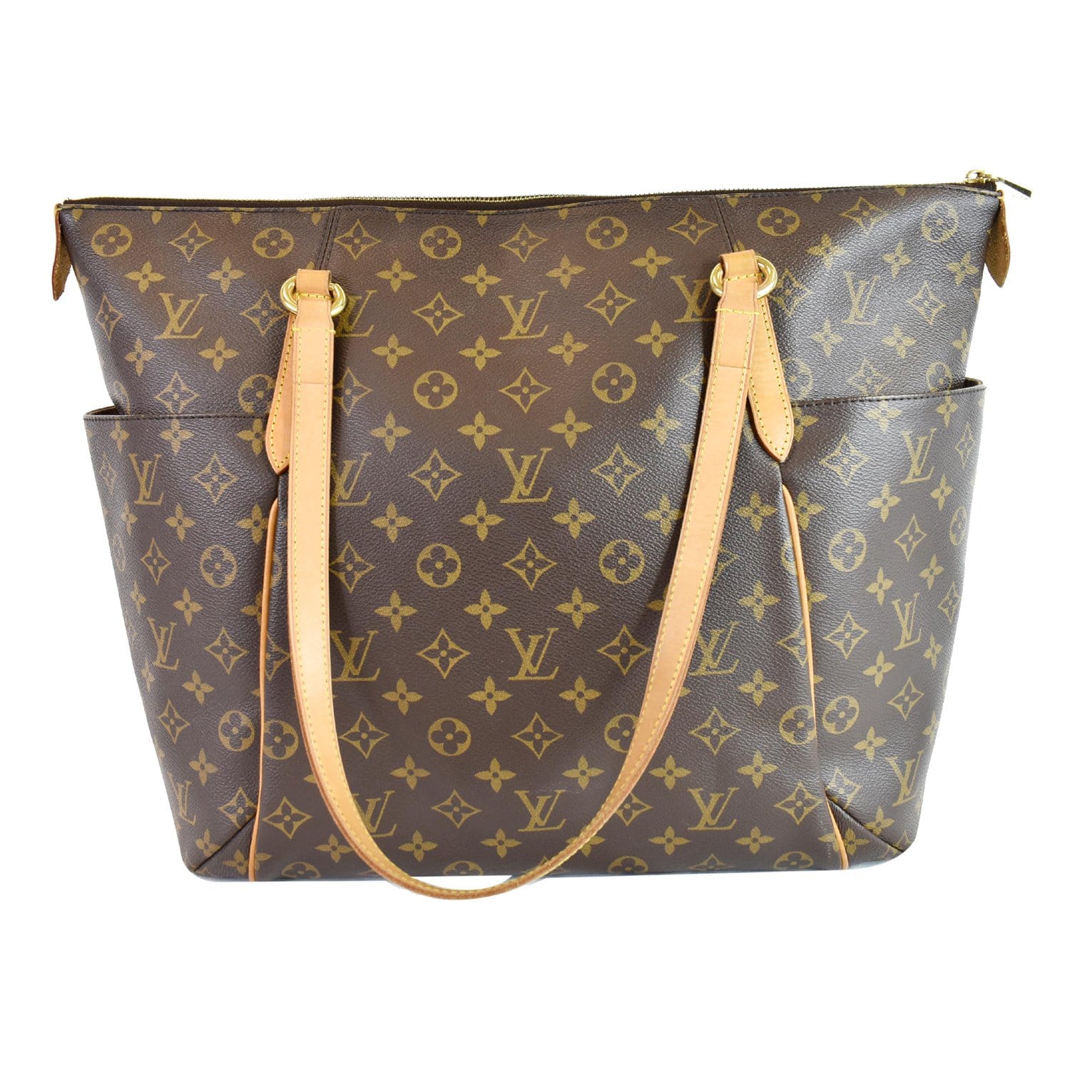 Louis Totally Gm Tote Shoulder Bag Canvas Monogram Bag Brown