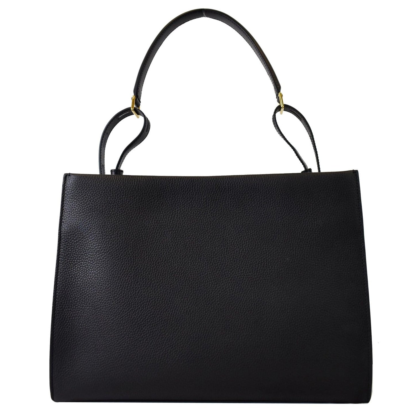 Tom Ford Twist Top Handle Bag Leather Black Travel Bag
