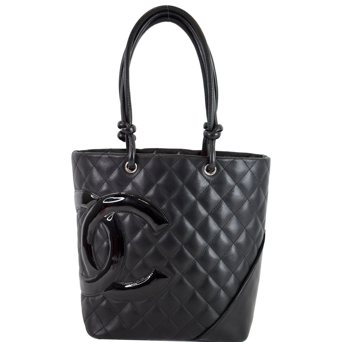 Chanel Cambon Ligne Calfskin Tote Bag Leather Quilted