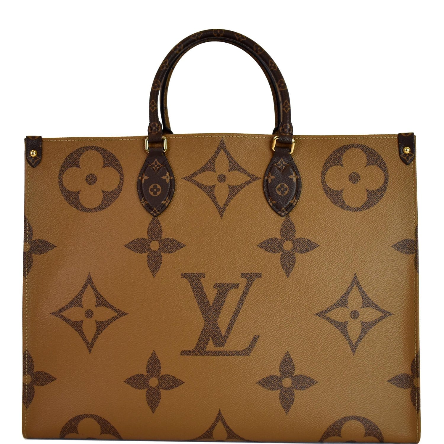 Louis Onthego Gm Reverse Giant Shoulder Bag Canvas Monogram