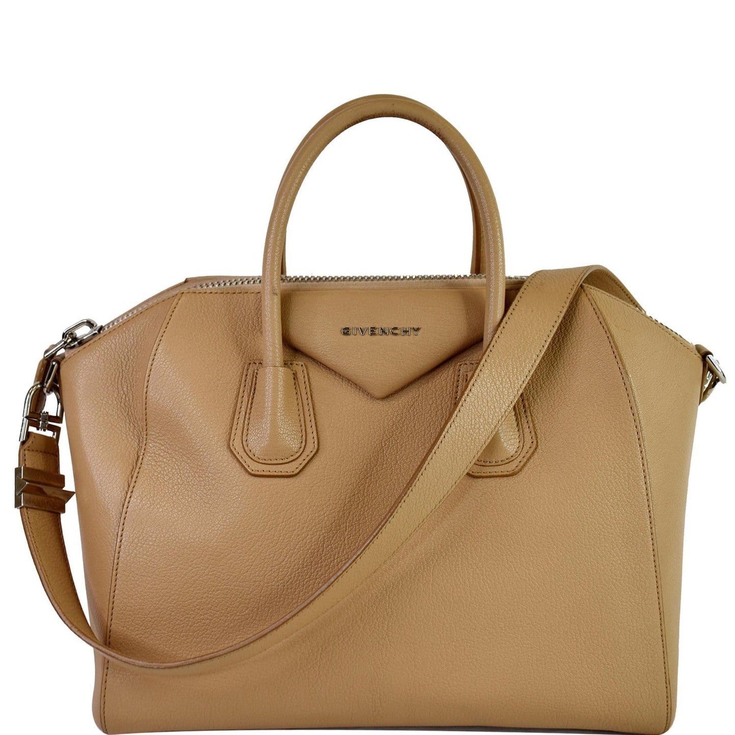 Givenchy Antigona Shoulder Bag Leather Beige