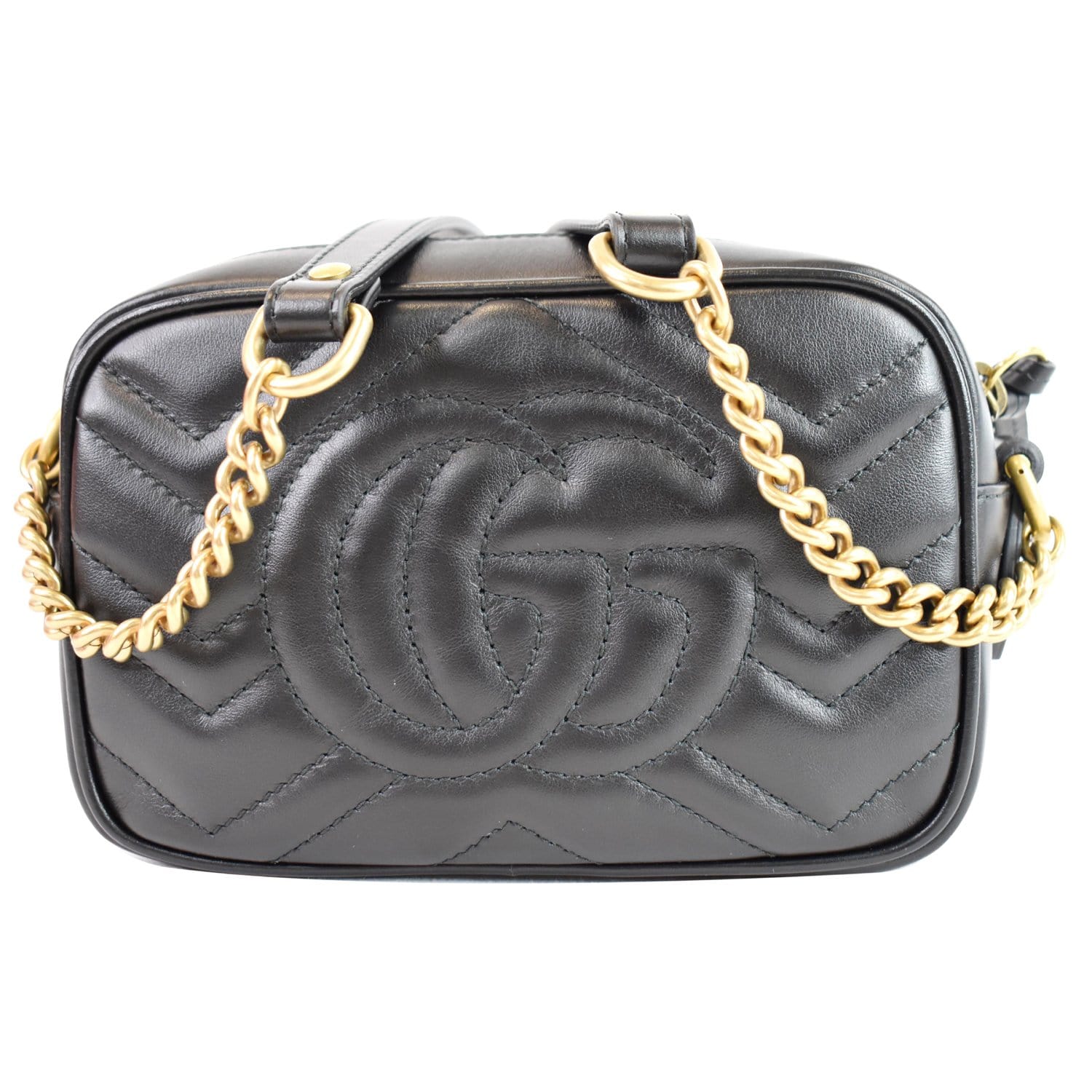 Gucci Marmont Mini Shoulder Bag Leather Matelasse