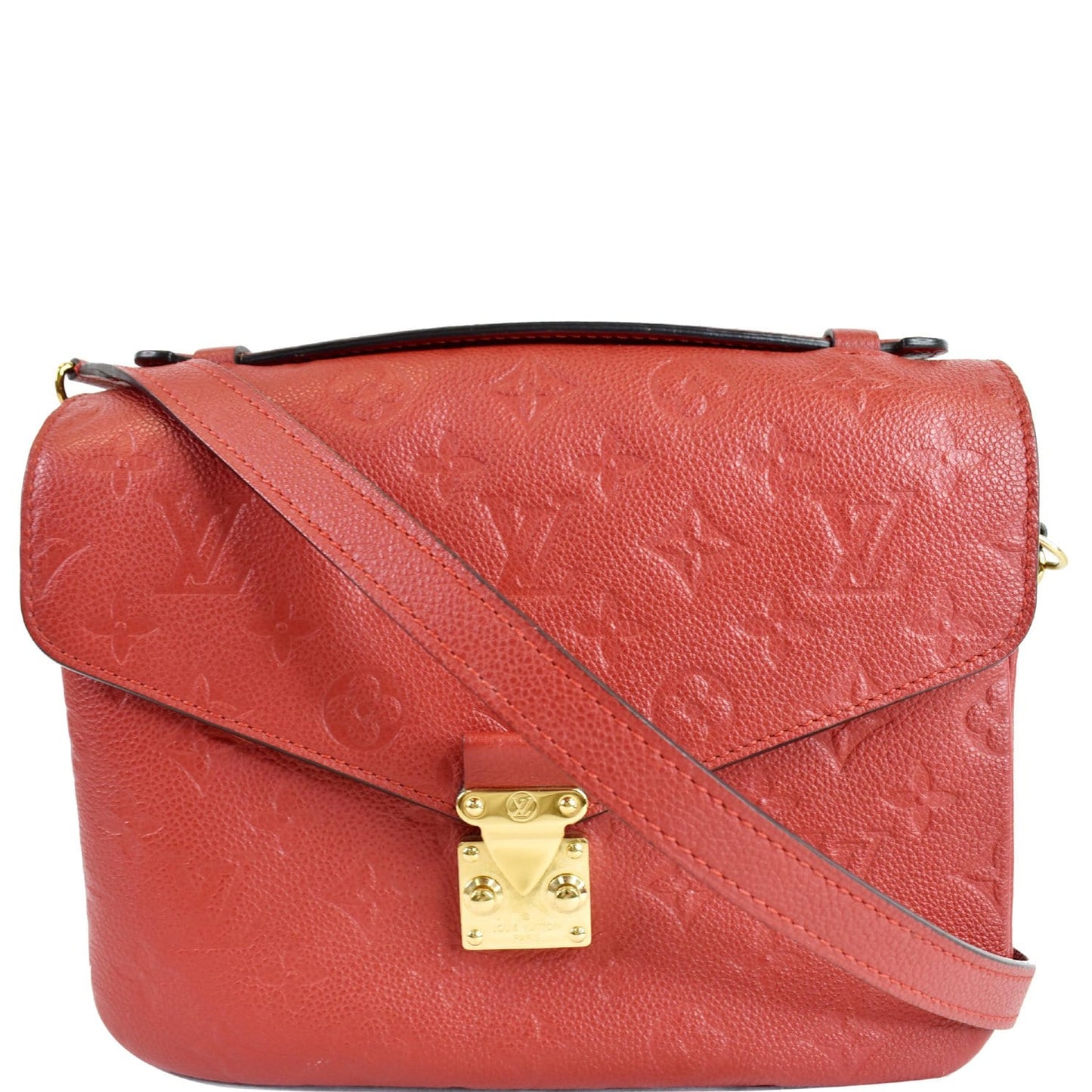 Louis Metis Pochette Empreinte Crossbody Bag Leather Red Bag Red