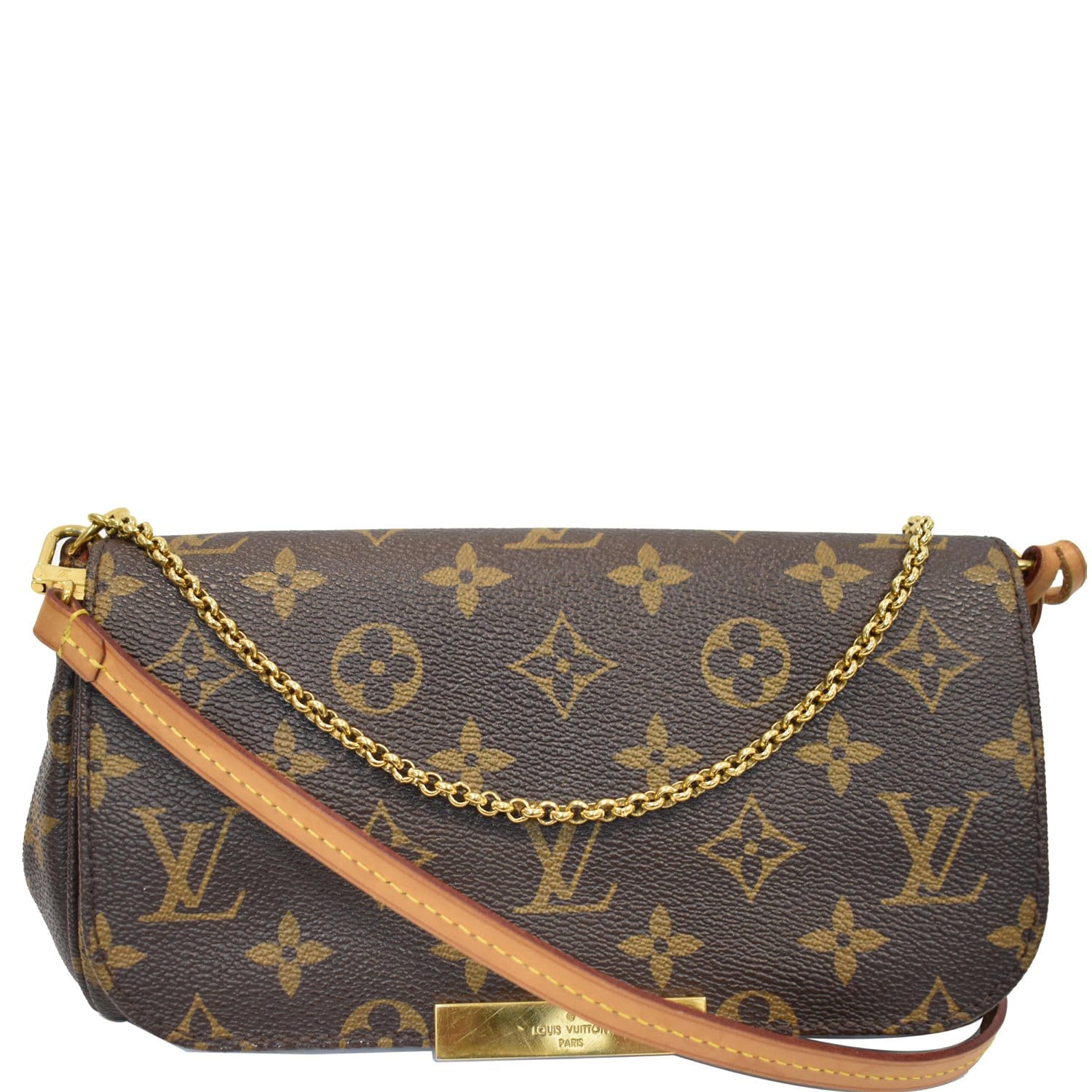 Louis Favorite Pm Crossbody Bag Canvas Monogram Brown 6