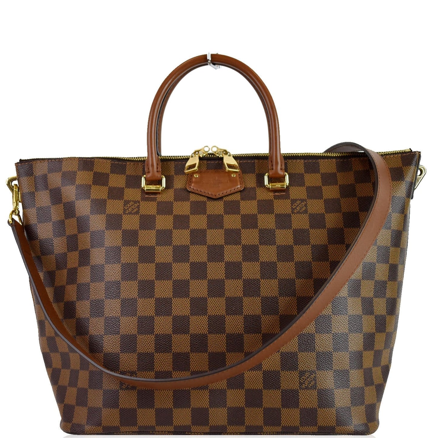 Louis Belmont Damier Ebene Shoulder Bag Brown Brown 2