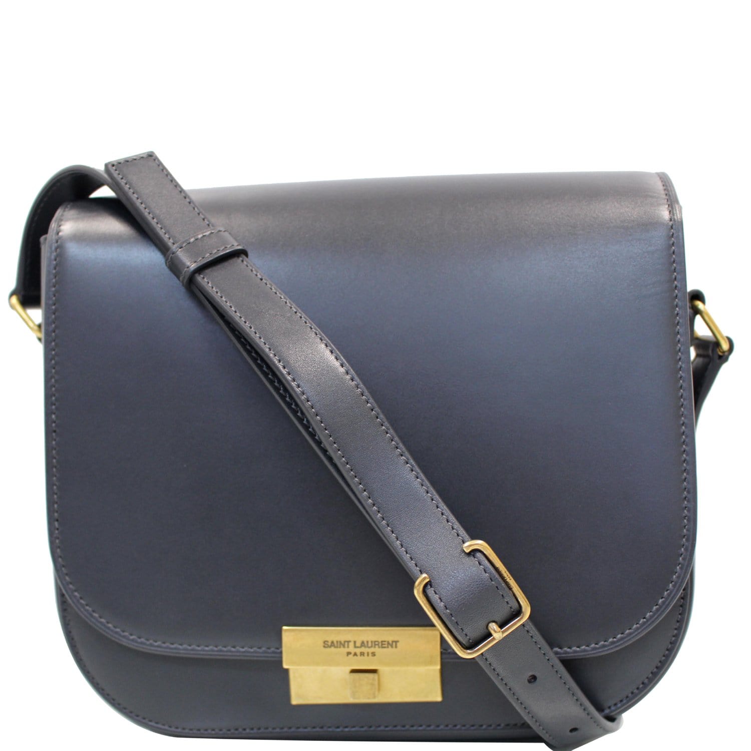 YSL Saint Laurent Saint Betty Smooth Shoulder Bag Grey Last Leather