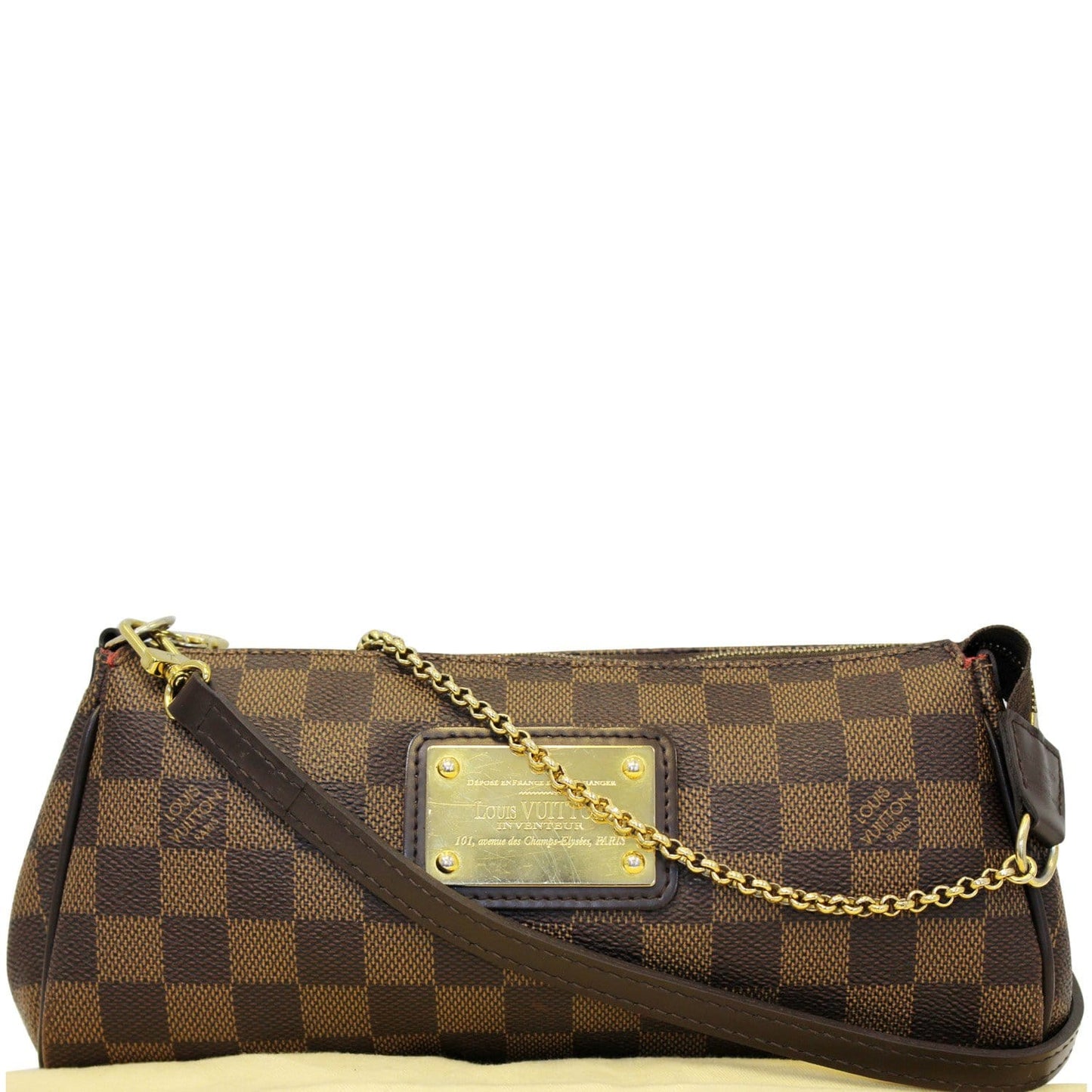 Louis Pochette Eva Damier Ebene Shoulder Crossbody Crossbody Bag