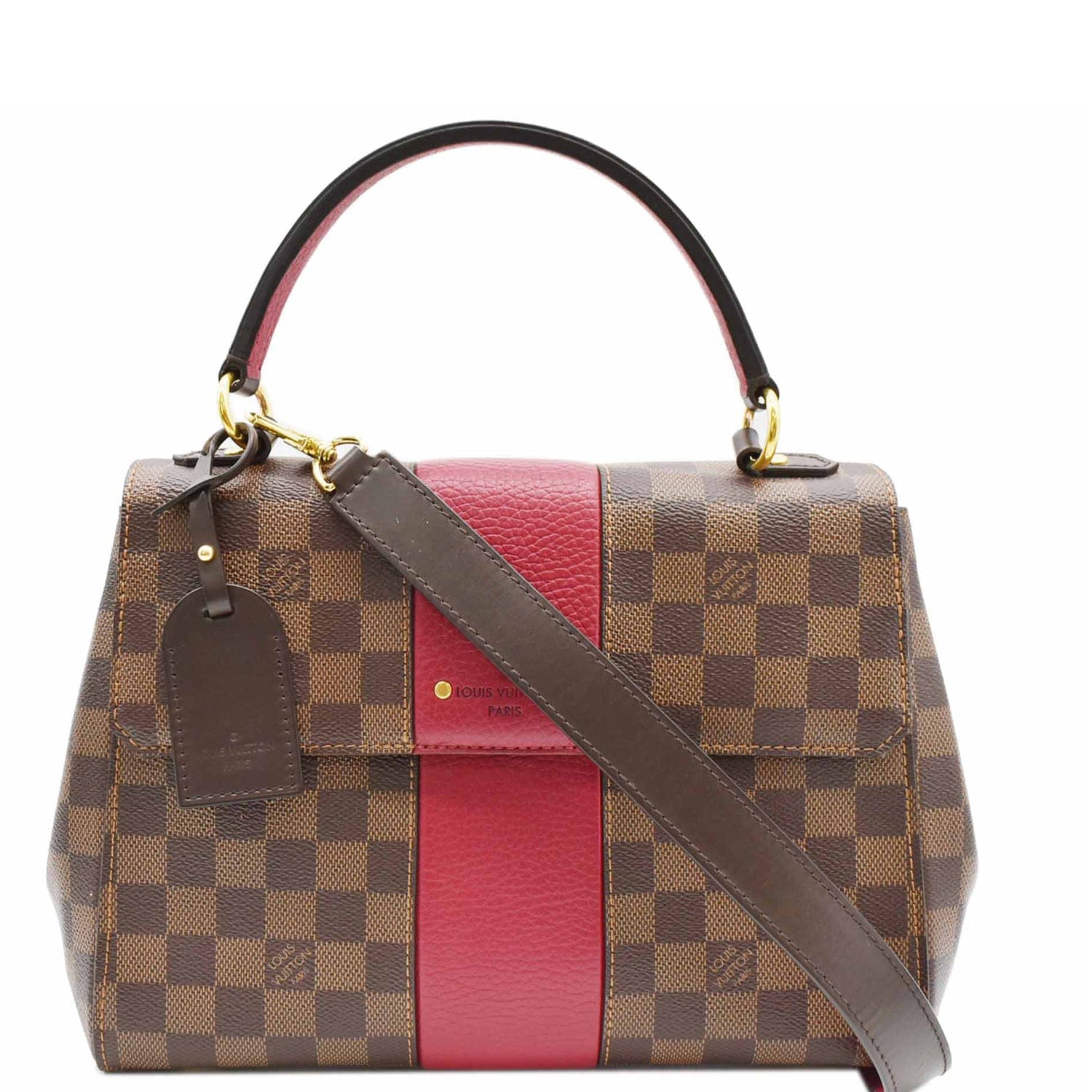 Louis Bond Street Mm Damier Crossbody Bag Canvas
