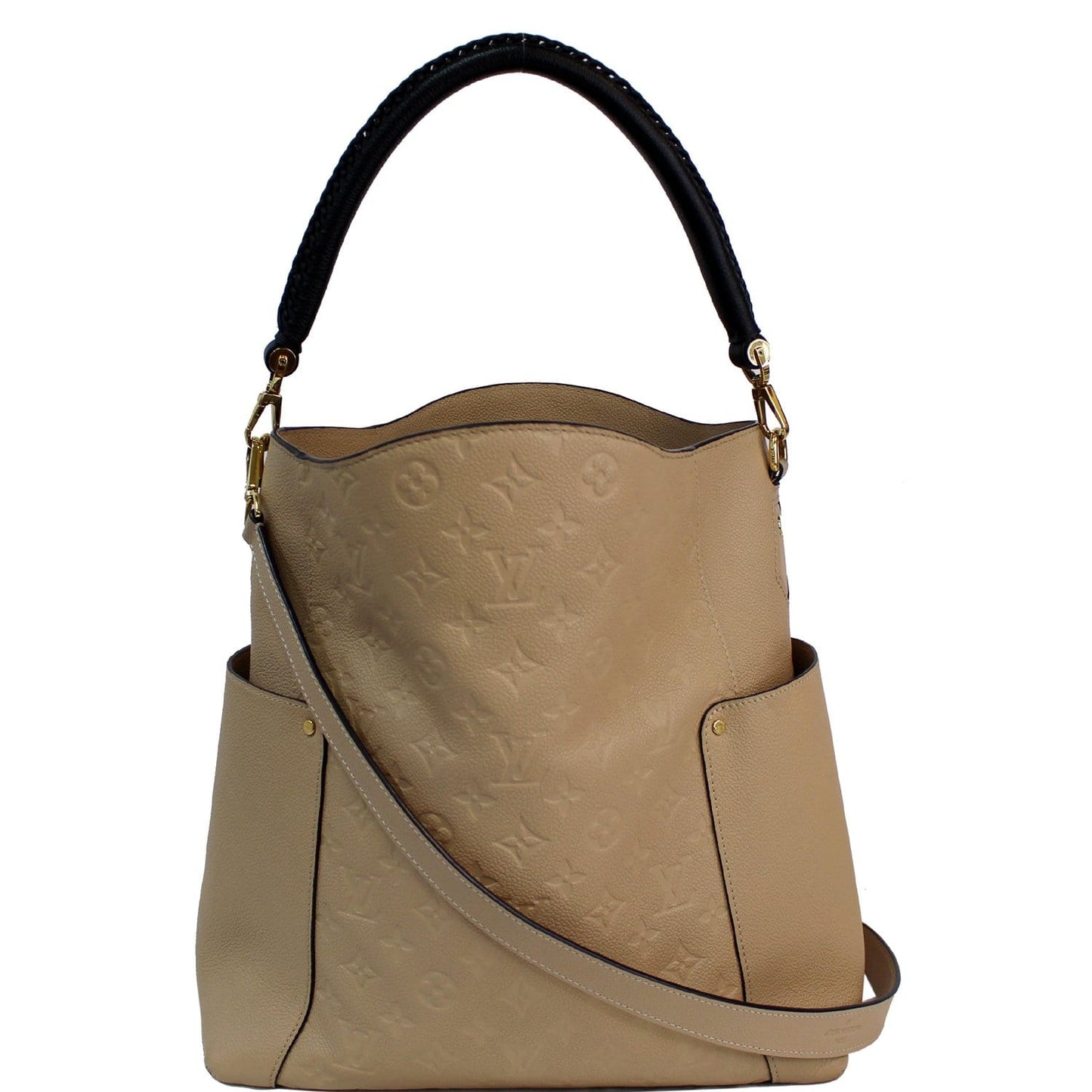 Louis Bagatelle Empreinte Shoulder Bag Monogram Beige