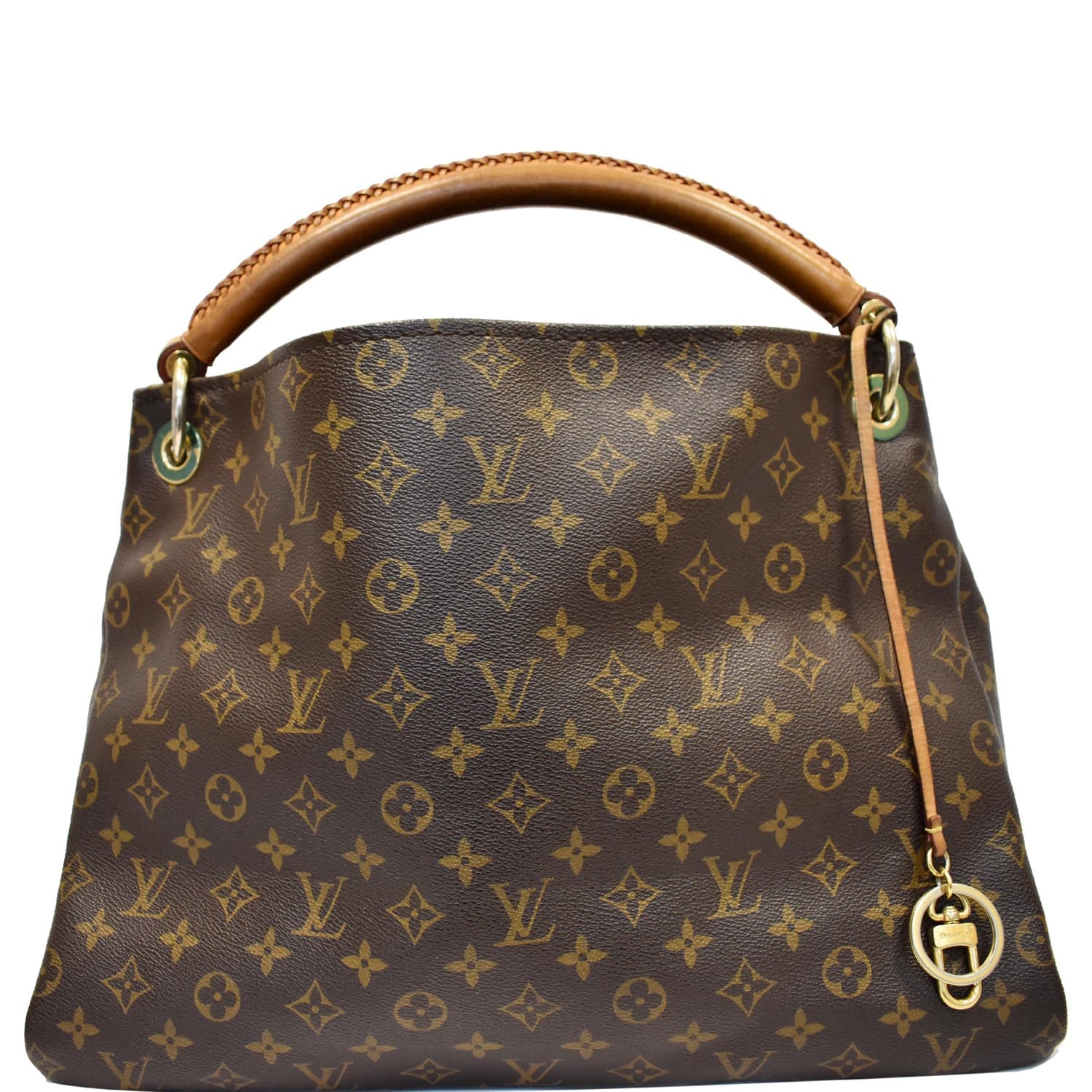 Louis Artsy Mm Shoulder Bag Canvas Monogram Bag Brown