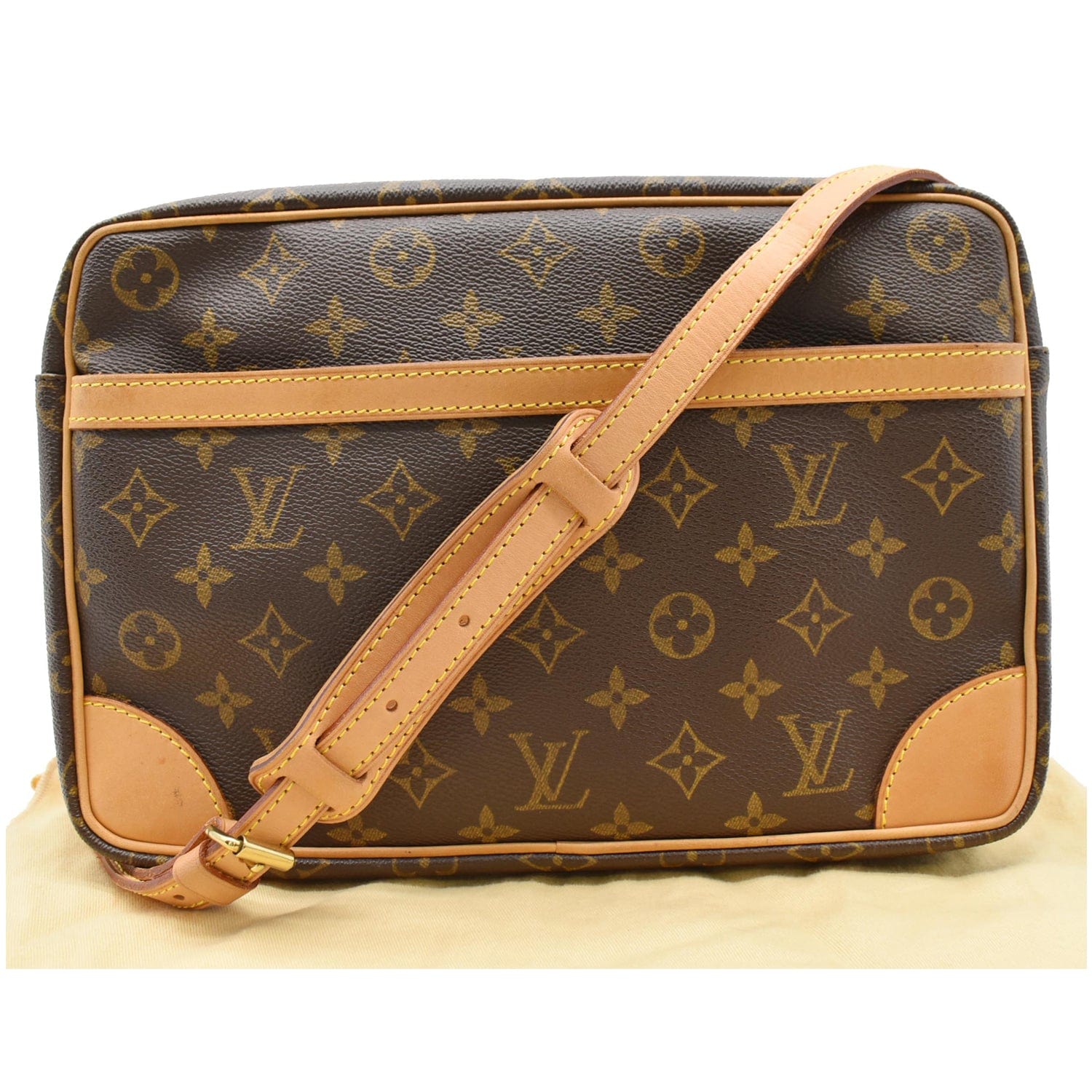Louis Trocadero Shoulder Bag Canvas Monogram