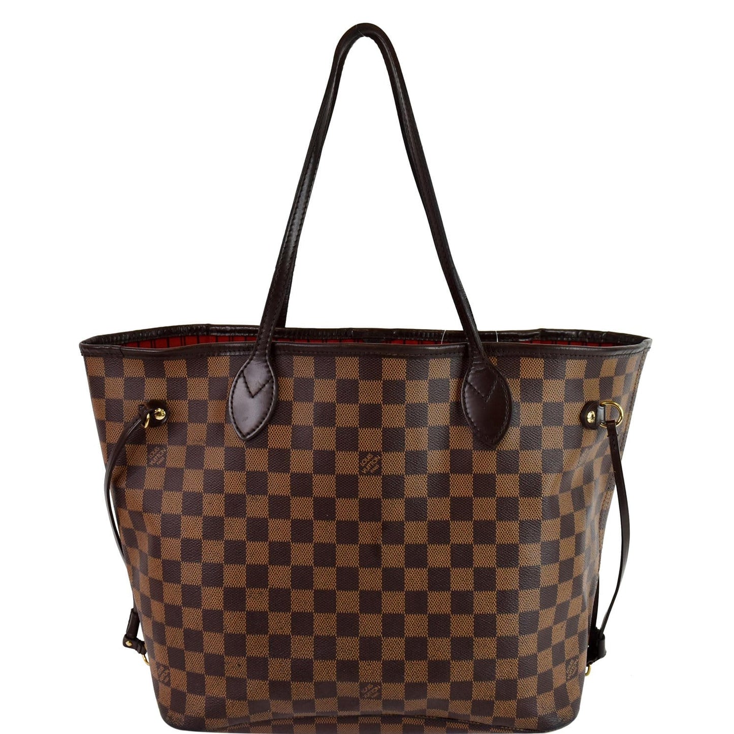 Louis Neverfull Mm Damier Ebene Shoulder Bag Brown Brown 2