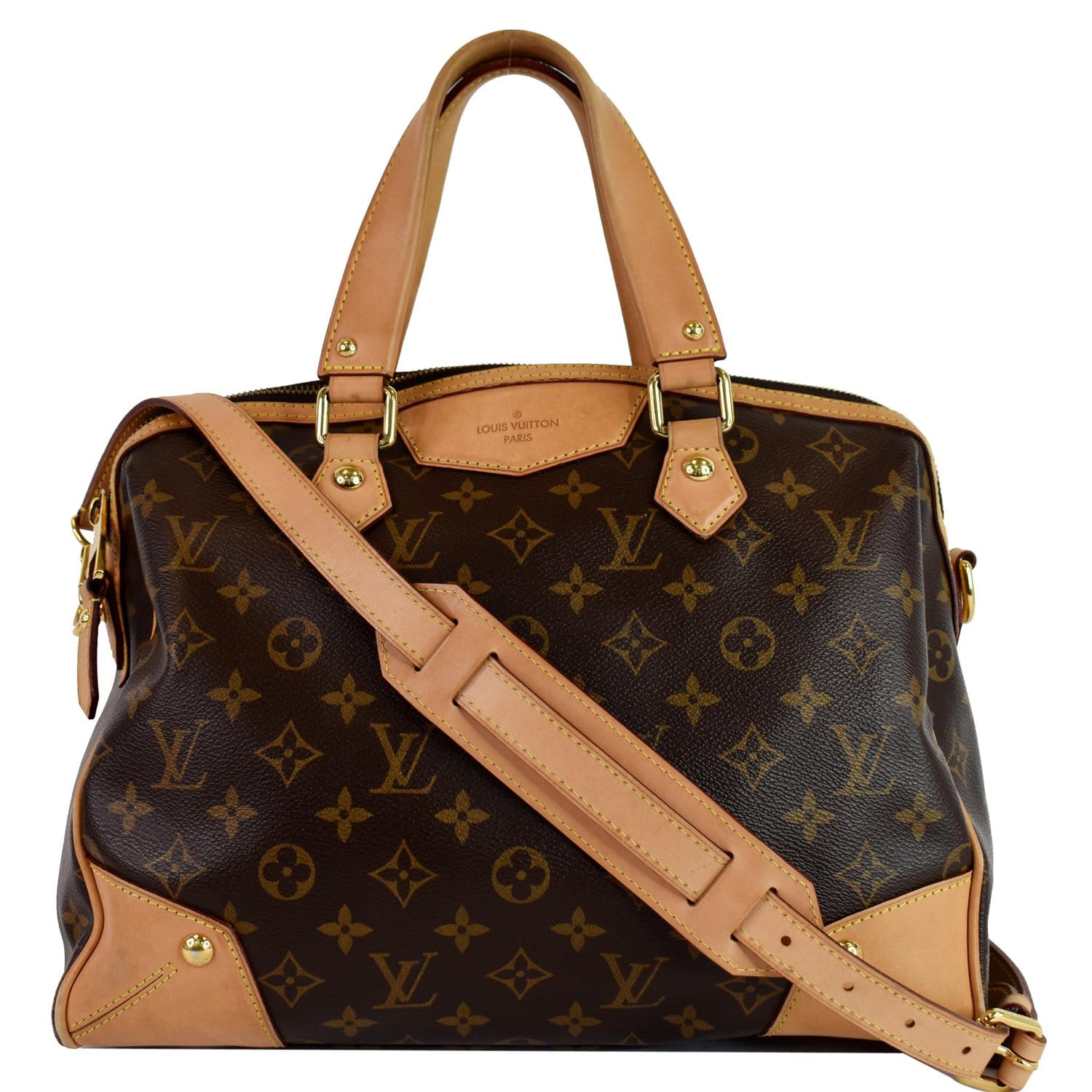 Louis Retiro Pm Shoulder Bag Canvas Monogram Brown 2