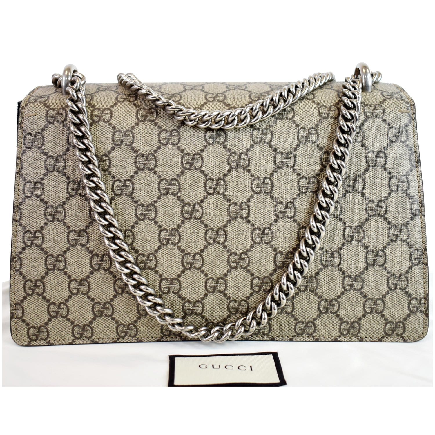 Gucci Dionysus Supreme Shoulder Bag Canvas Beige Beige 400249