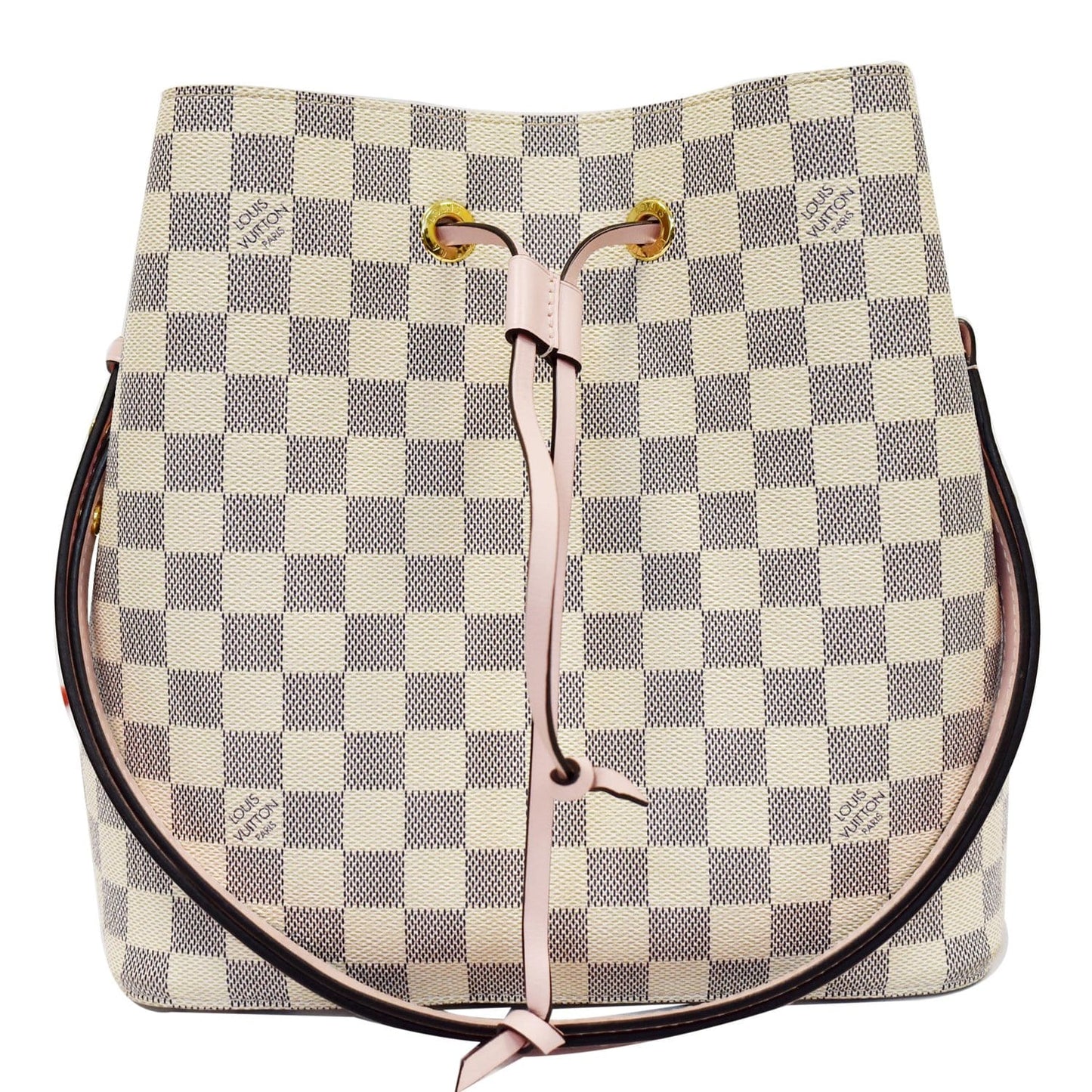 Louis Neonoe Mm Damier Azur Shoulder Bag