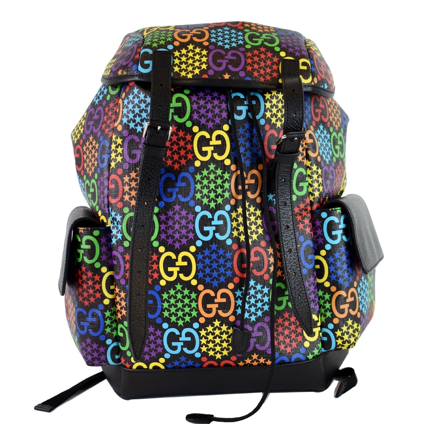 Gucci Psychedelic Supreme Backpack Bag Black Medium