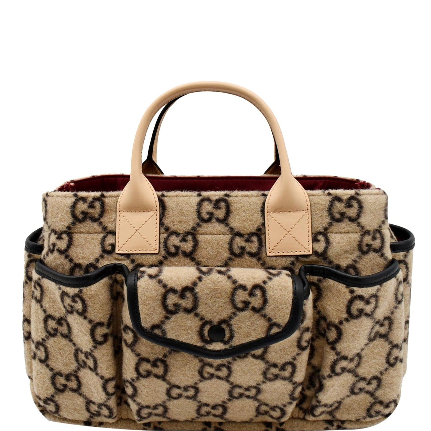 Gucci Children Supreme Wool Tote Bag Beige