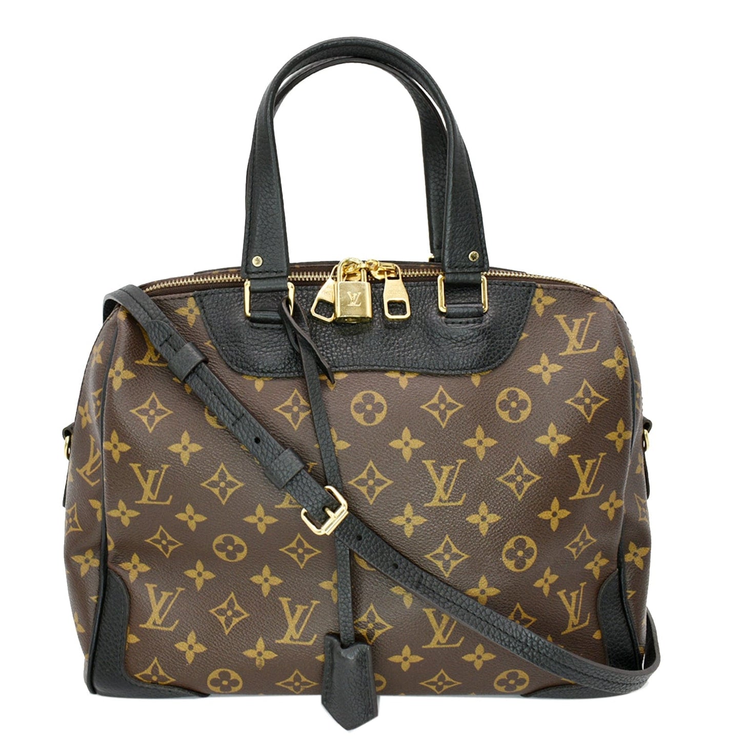Louis Retiro Nm Shoulder Bag Noir Off Canvas Monogram