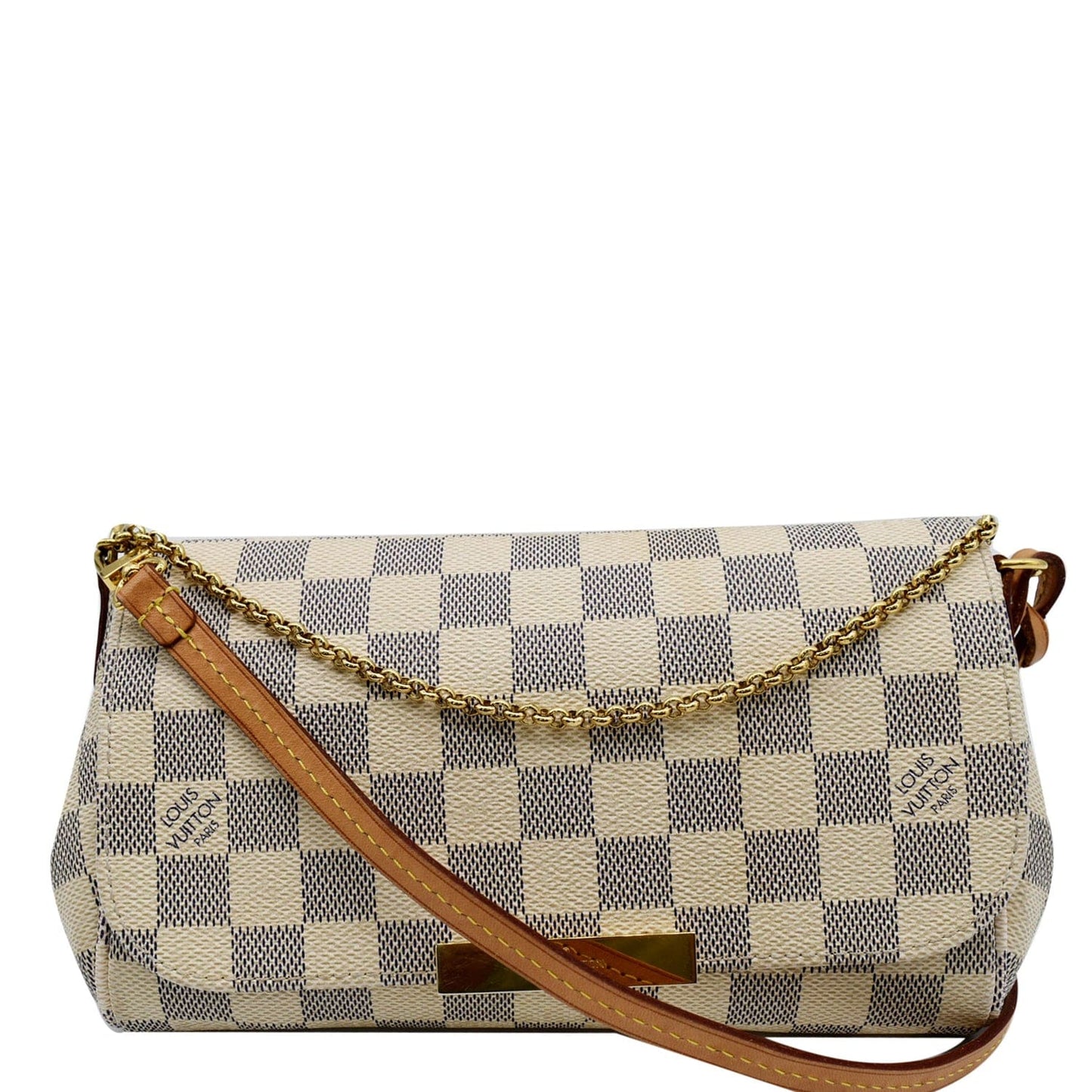 Louis Favorite Pm Damier Azur Crossbody Bag White