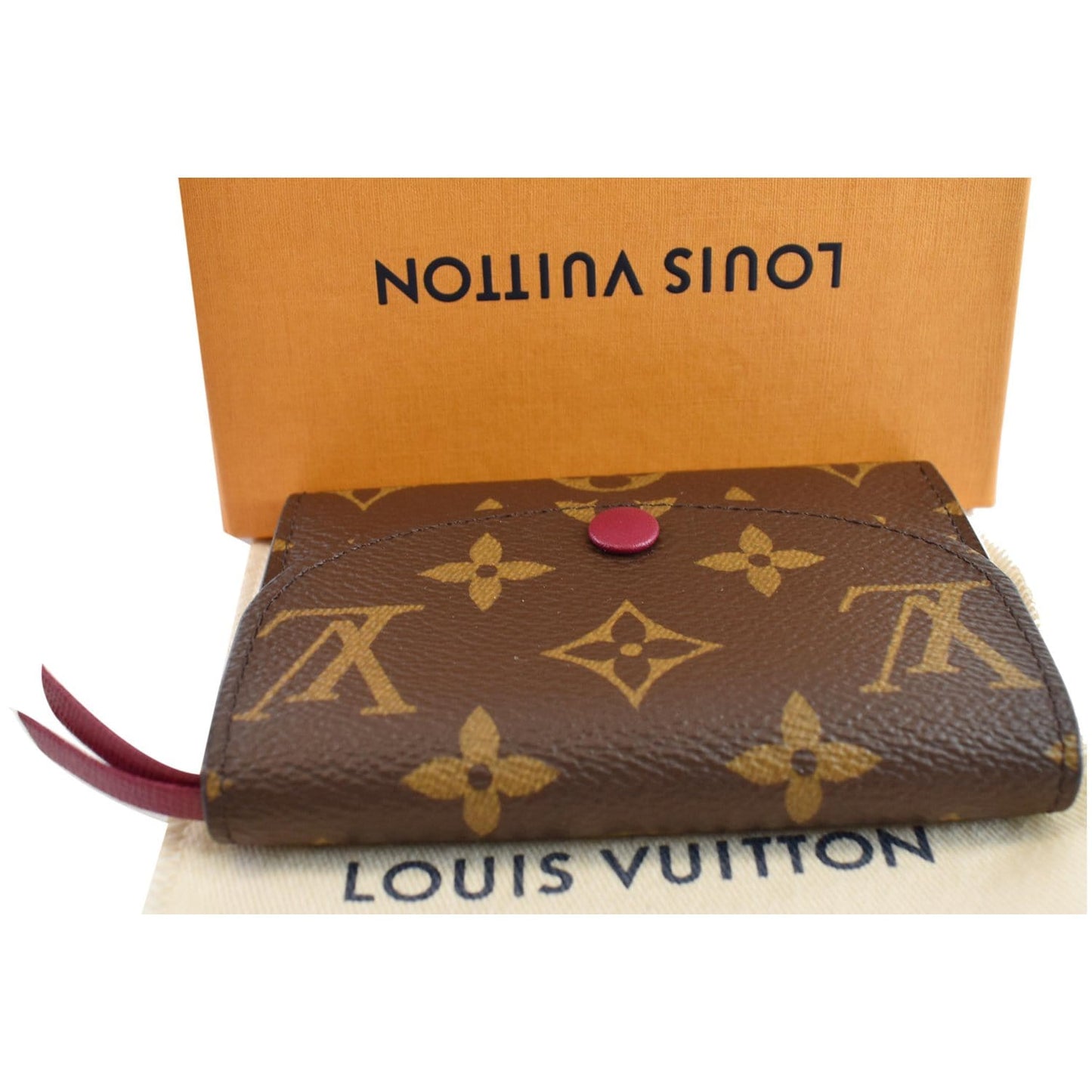 Louis Rosalie Coin Purse Clutch Bag Canvas Monogram