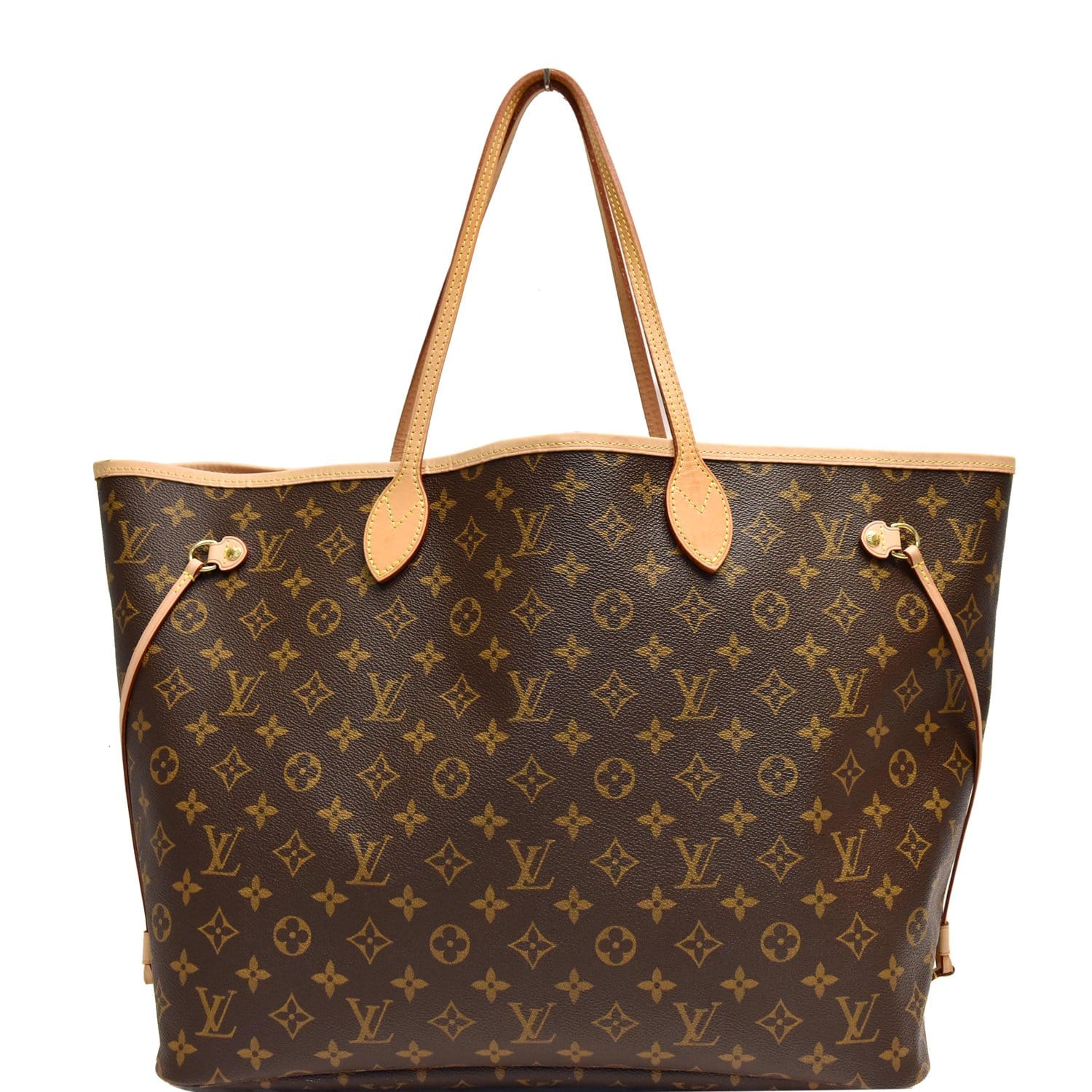 Louis Neverfull Gm Shoulder Bag Canvas Monogram Brown 2