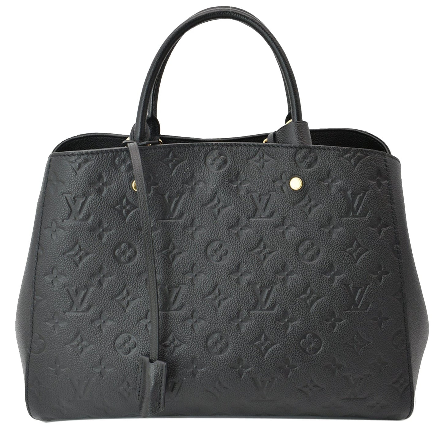 Louis Montaigne Gm Empreinte Shoulder Bag Leather Black