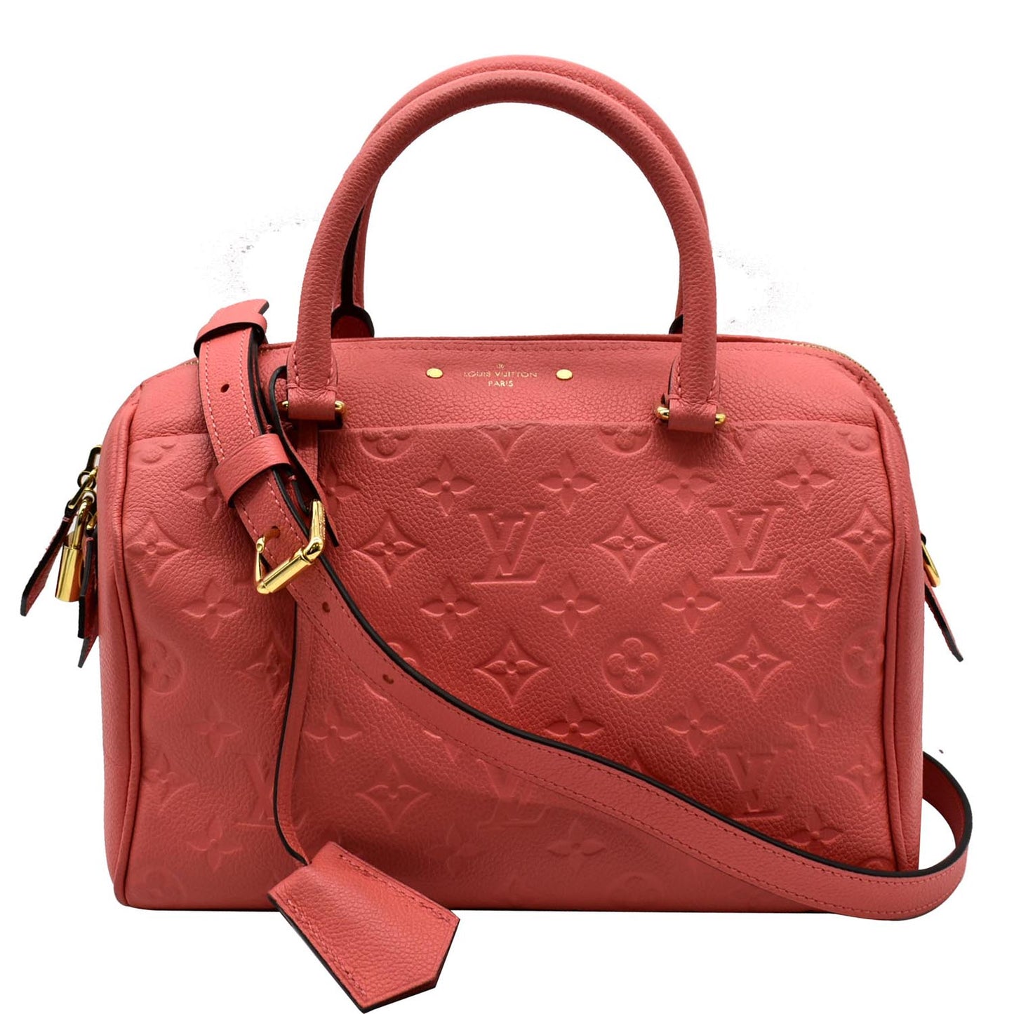 Louis Speedy Bandouliere Empreinte Crossbody Bag Blossom Monogram