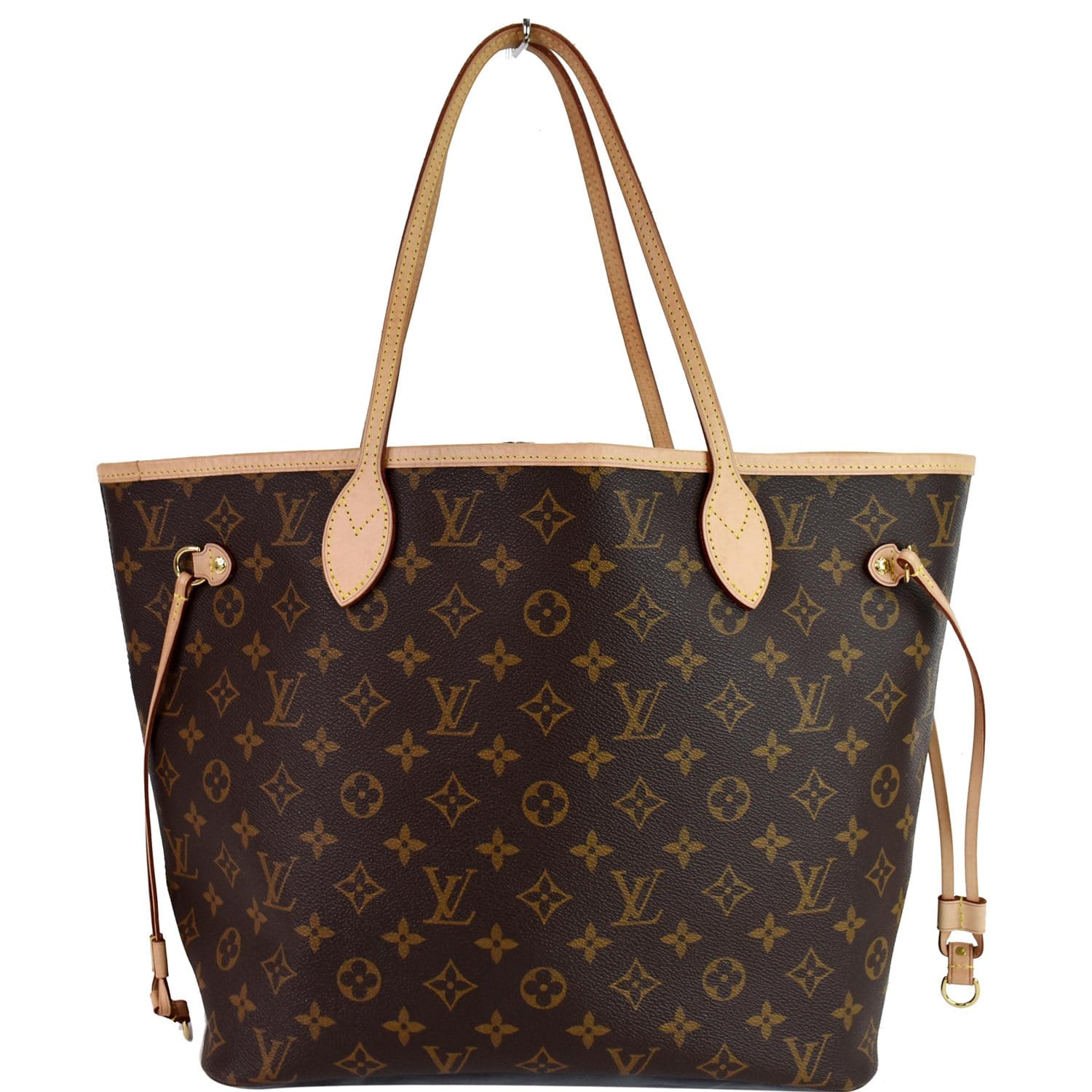 Louis Neverfull Mm Tote Shoulder Bag Canvas Monogram Brown 11