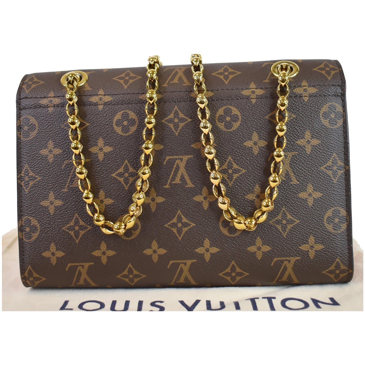 Louis Victoire Shoulder Crossbody Bag Cerise Canvas Monogram