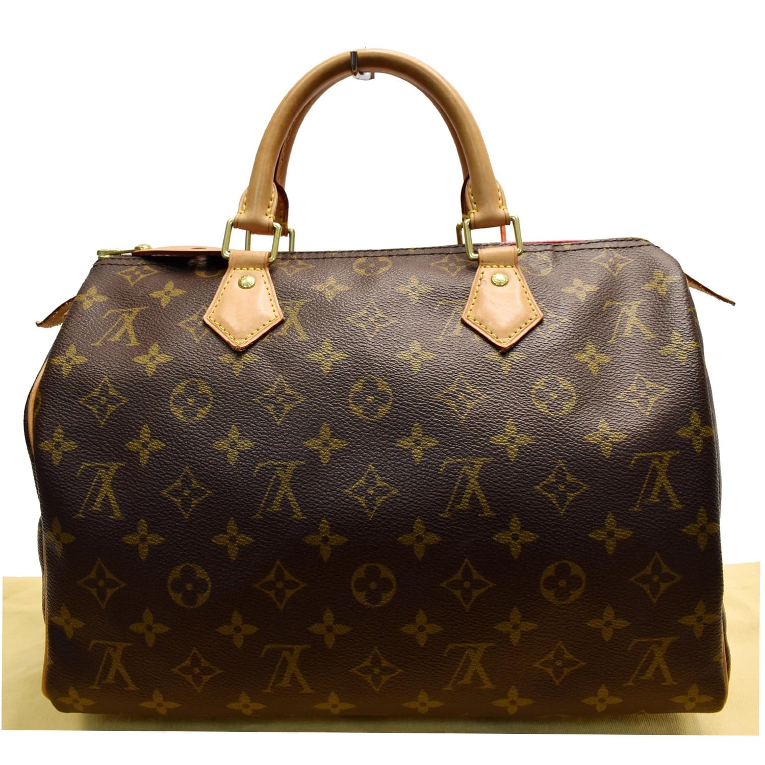 Louis Speedy Grenade Satchel Bag Monogram Brown Travel Bag