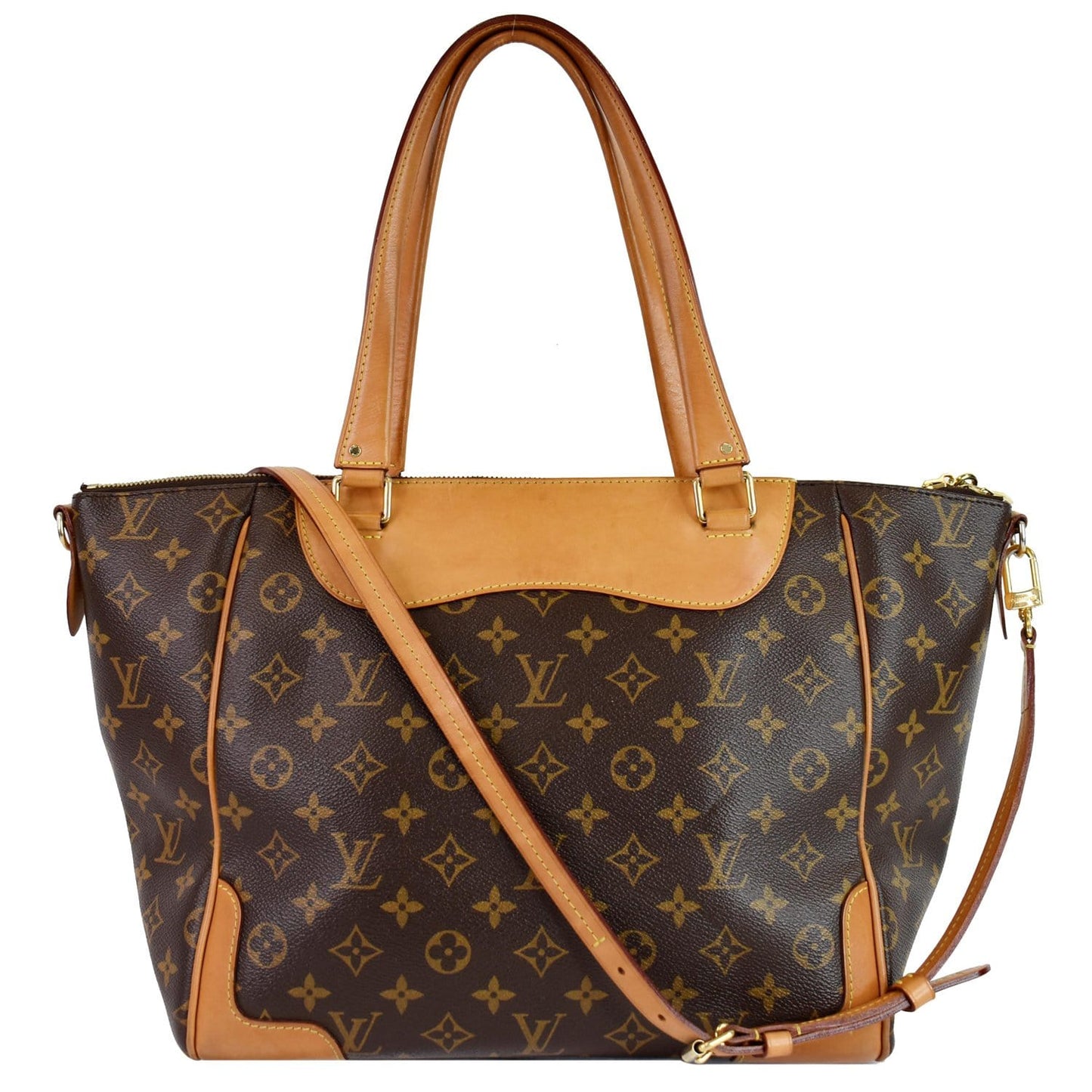 Louis Estrela Nm Shoulder Bag Canvas Monogram Bag Brown