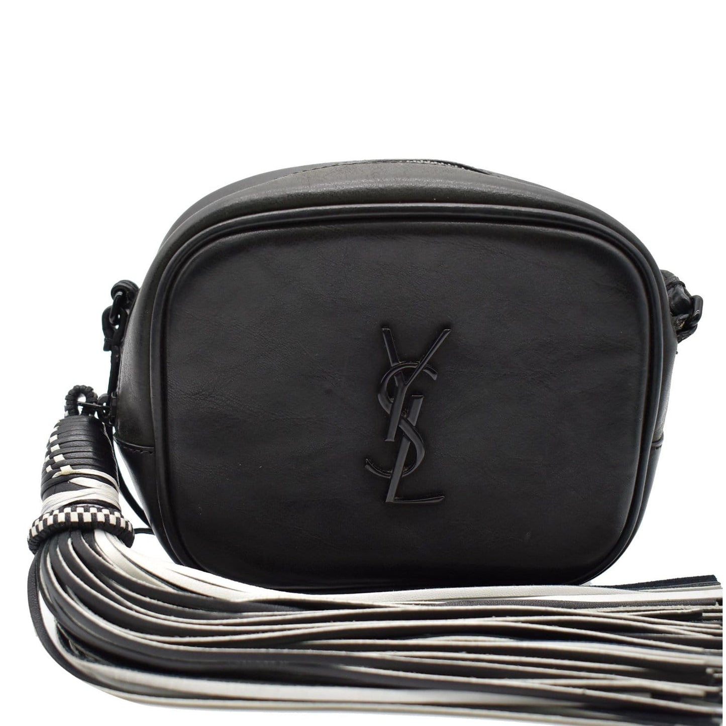 YSL Saint Laurent Saint Blogger Crossbody Bag Off Leather Black
