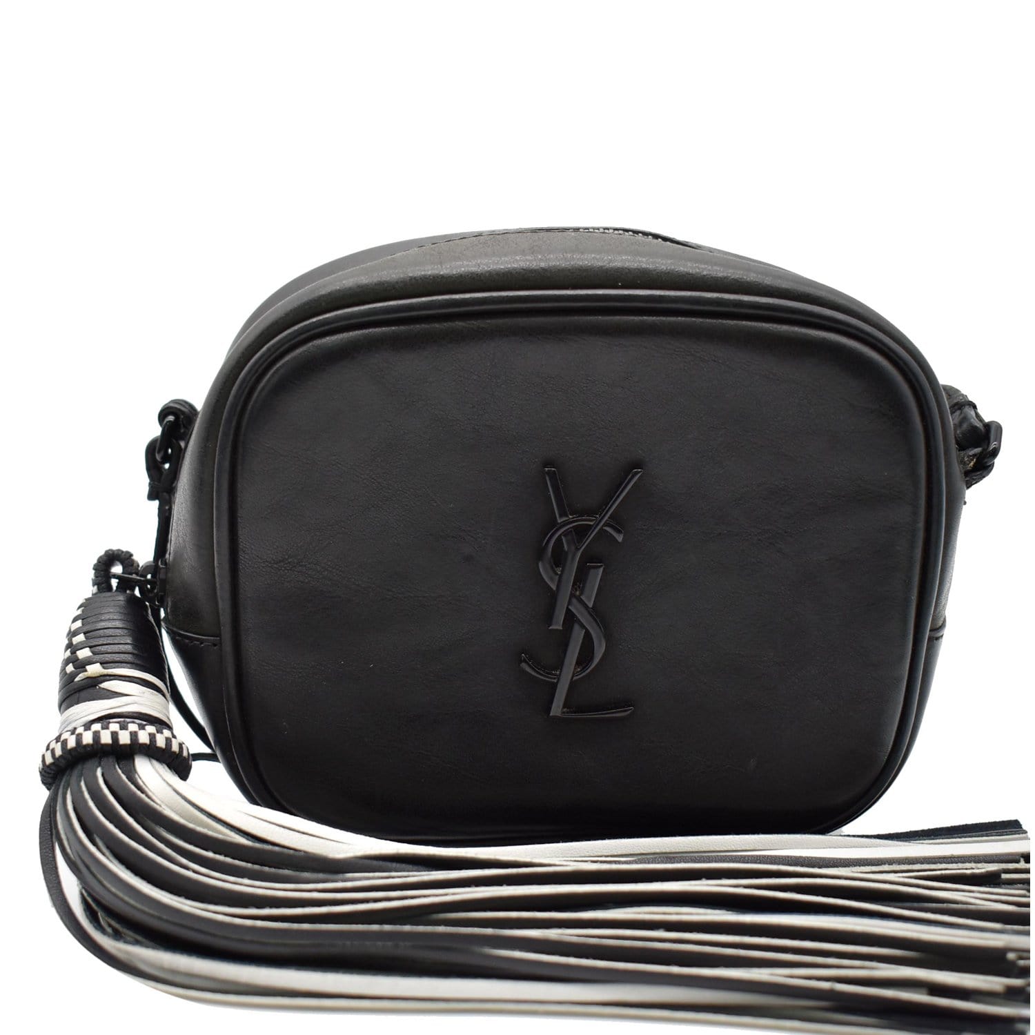 YSL Saint Laurent Saint Blogger Crossbody Bag Off Leather Black